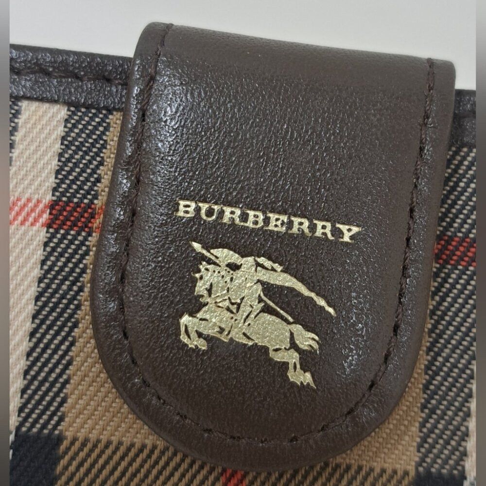 Burberry Vintage Burberry Key Holder Wallet Calfskin Nova Check 4 Ke Size ONE SIZE - 2 Thumbnail