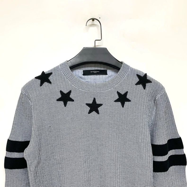 Givenchy Givenchy Star applique gray woven sweater Size US S / EU 44-46 / 1 - 5 Thumbnail
