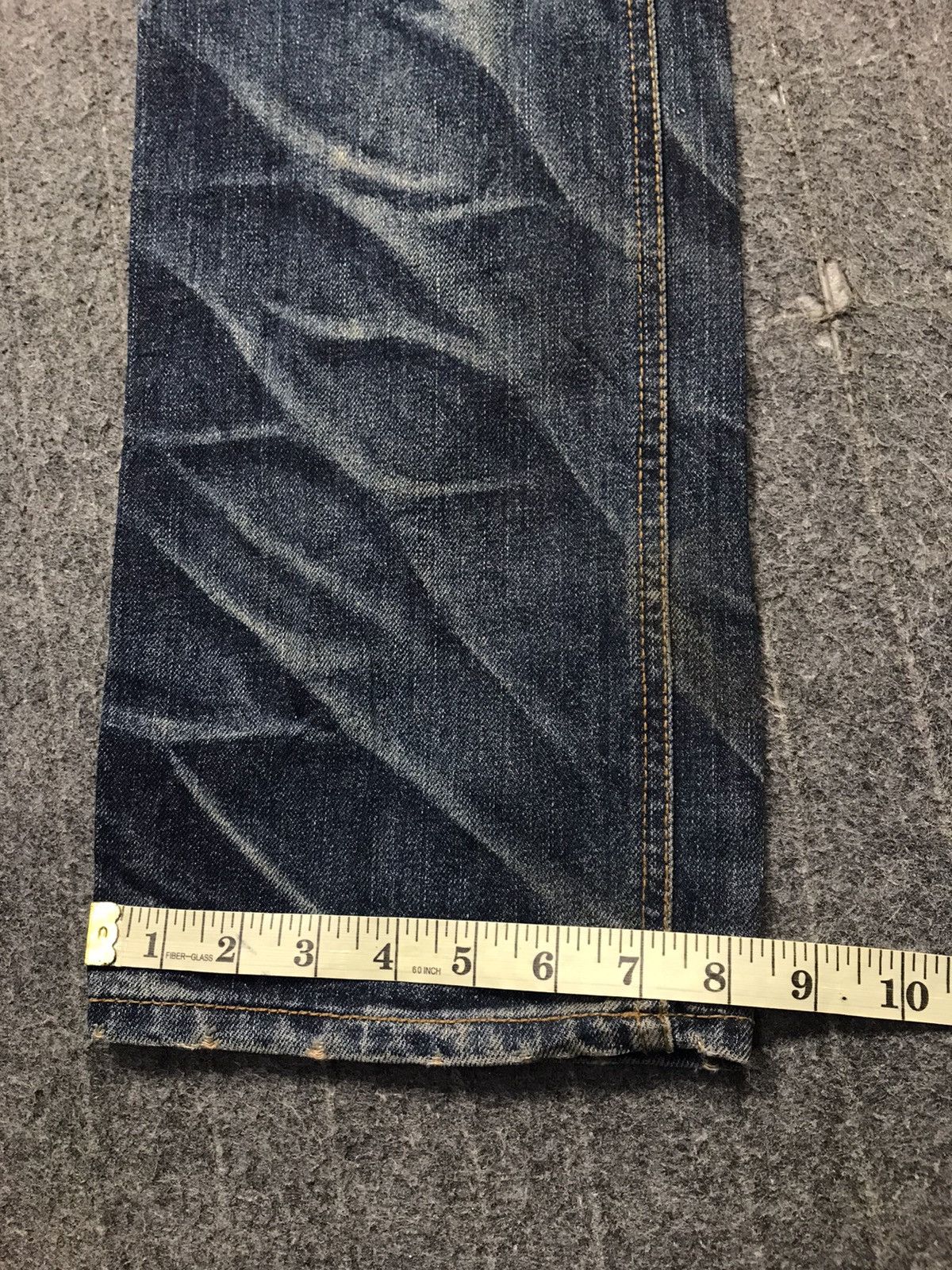 Japanese Brand Dpsr Denim People Republic Whisker Indigo Denim Jean Size US 33 - 14 Thumbnail