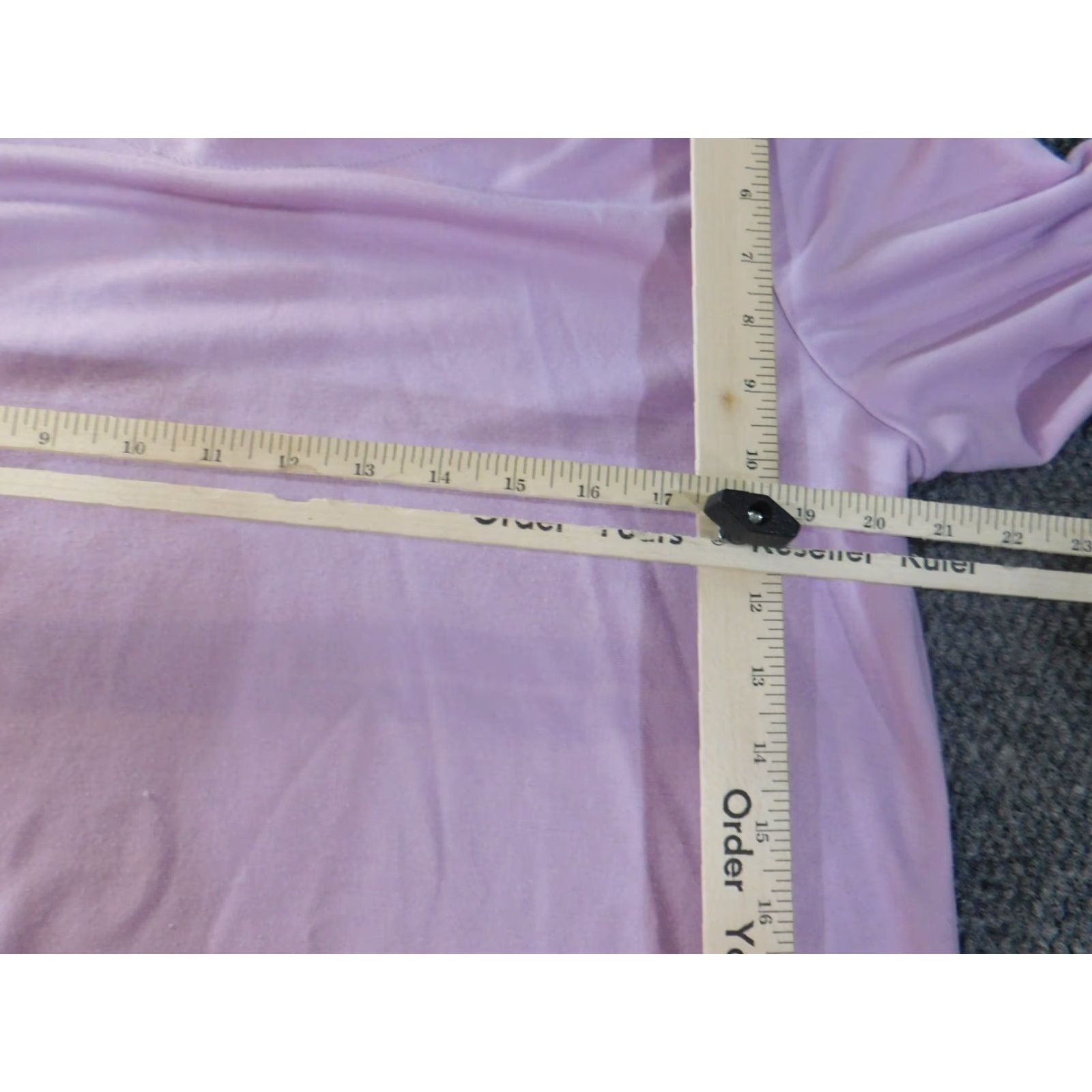 Vintage Susan Graver Blouse Shirt Womens M Purple Knit Polyester Rayon V-Neck Pullover Stretch Casual Shirt Size M / US 6-8 / IT 42-44 - 7 Thumbnail