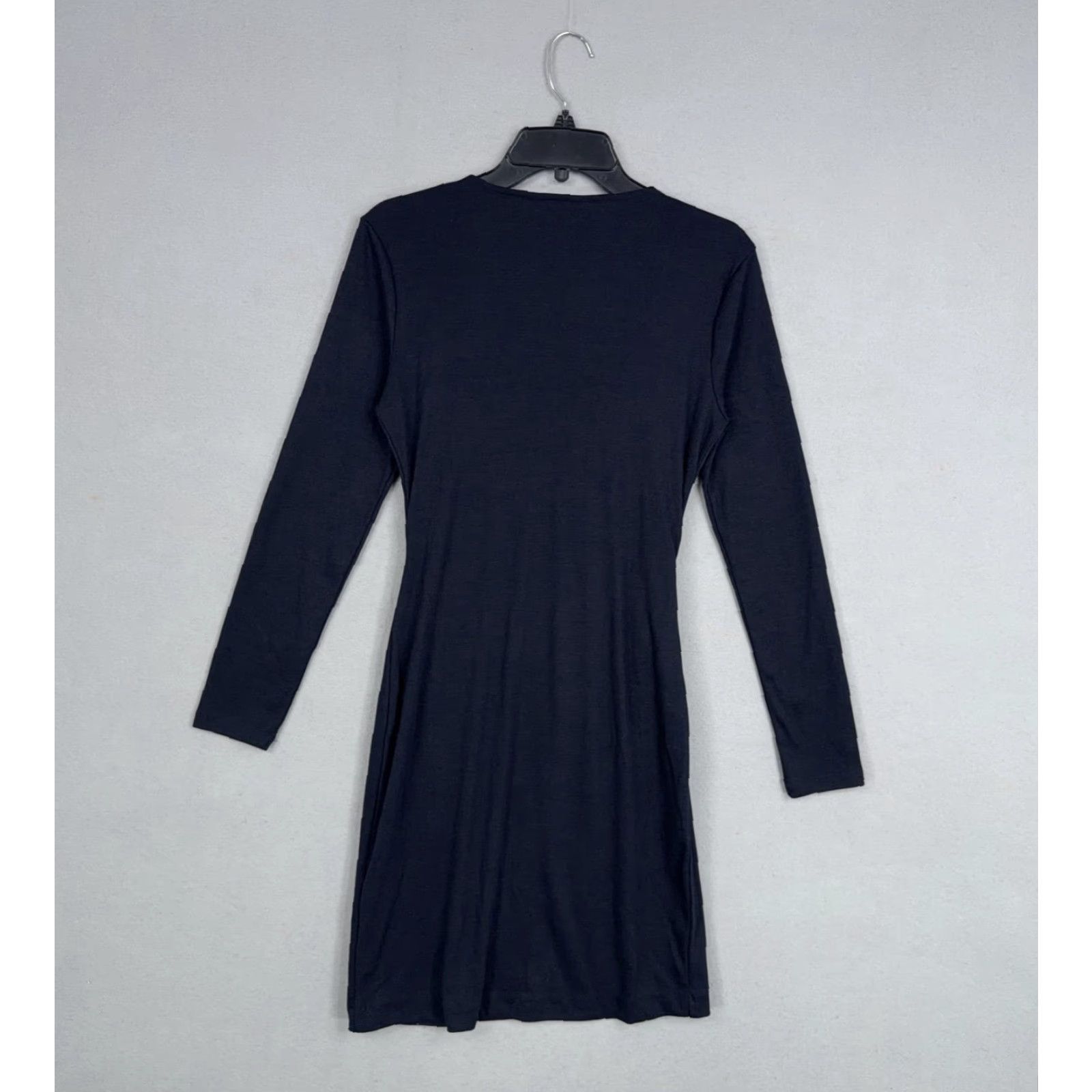 Banana Republic Banana Republic Dress Womens Small Blue Long Sleeve Twist Front Wrap Sheath Dress Size S / US 4 / IT 40 - 7 Thumbnail