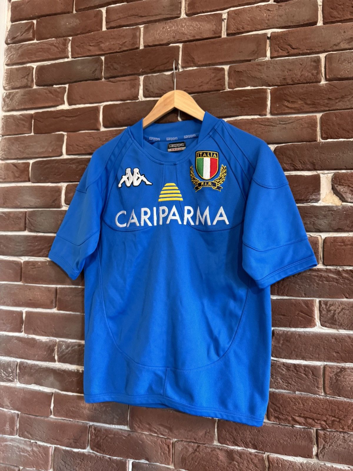 Kappa × Vintage Vintage 00s Kappa Italy Rugby Football Shirt Jersey Blue S Size US S / EU 44-46 / 1 - 3 Thumbnail