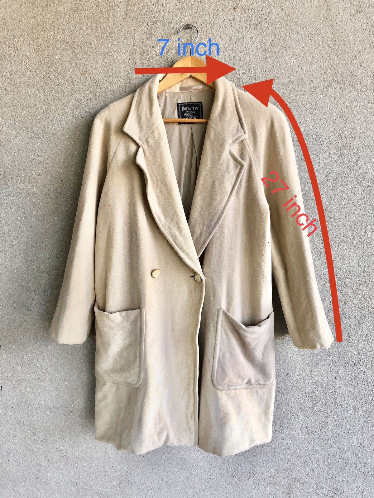 Burberry × Vintage Vintage Burberrys over coat Size M / US 6-8 / IT 42-44 - 3 Thumbnail