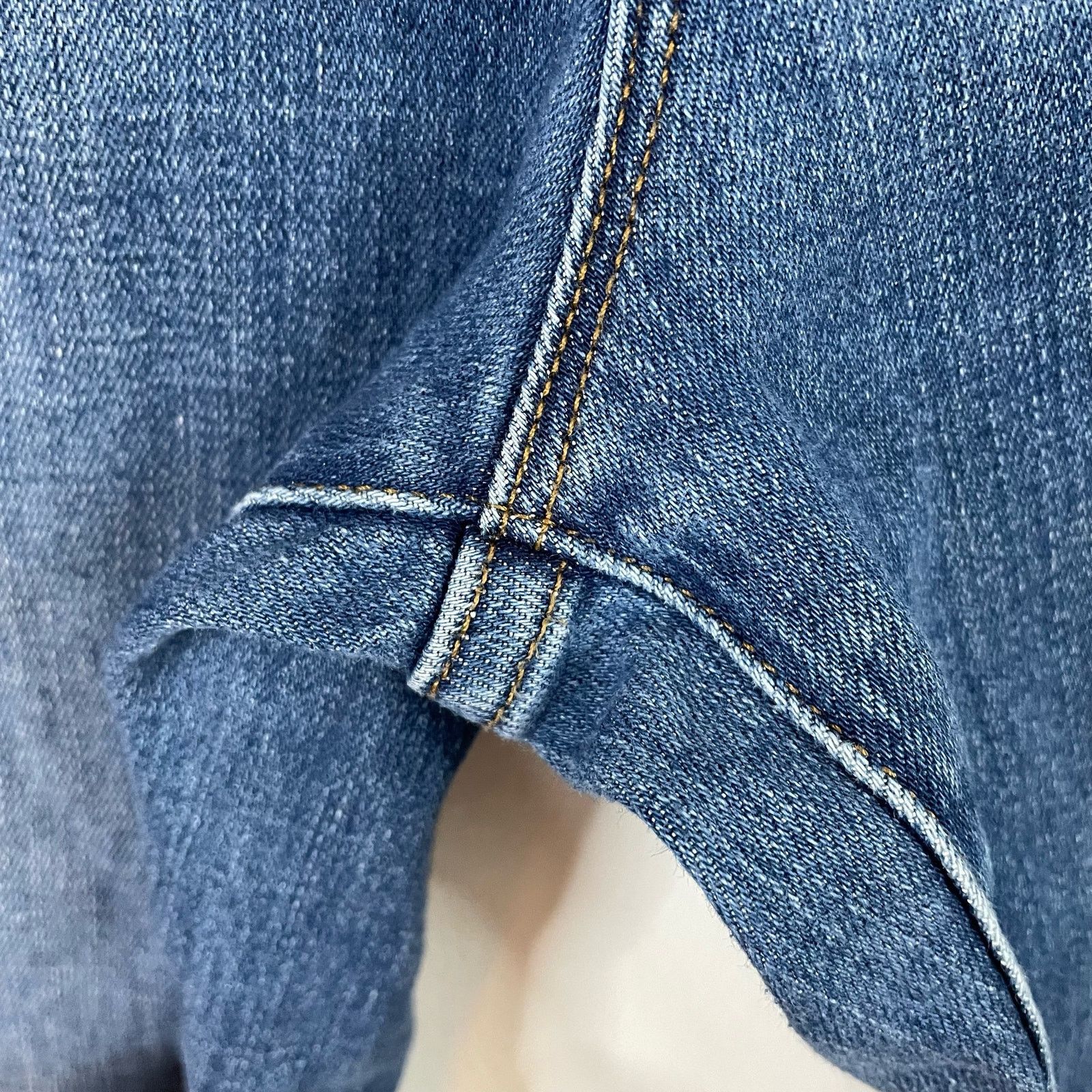 Frame Frame Le High Skinny Jean 32 Medium Wash Piping Accent Denim Size 34" / US 12 / IT 48 - 3 Thumbnail