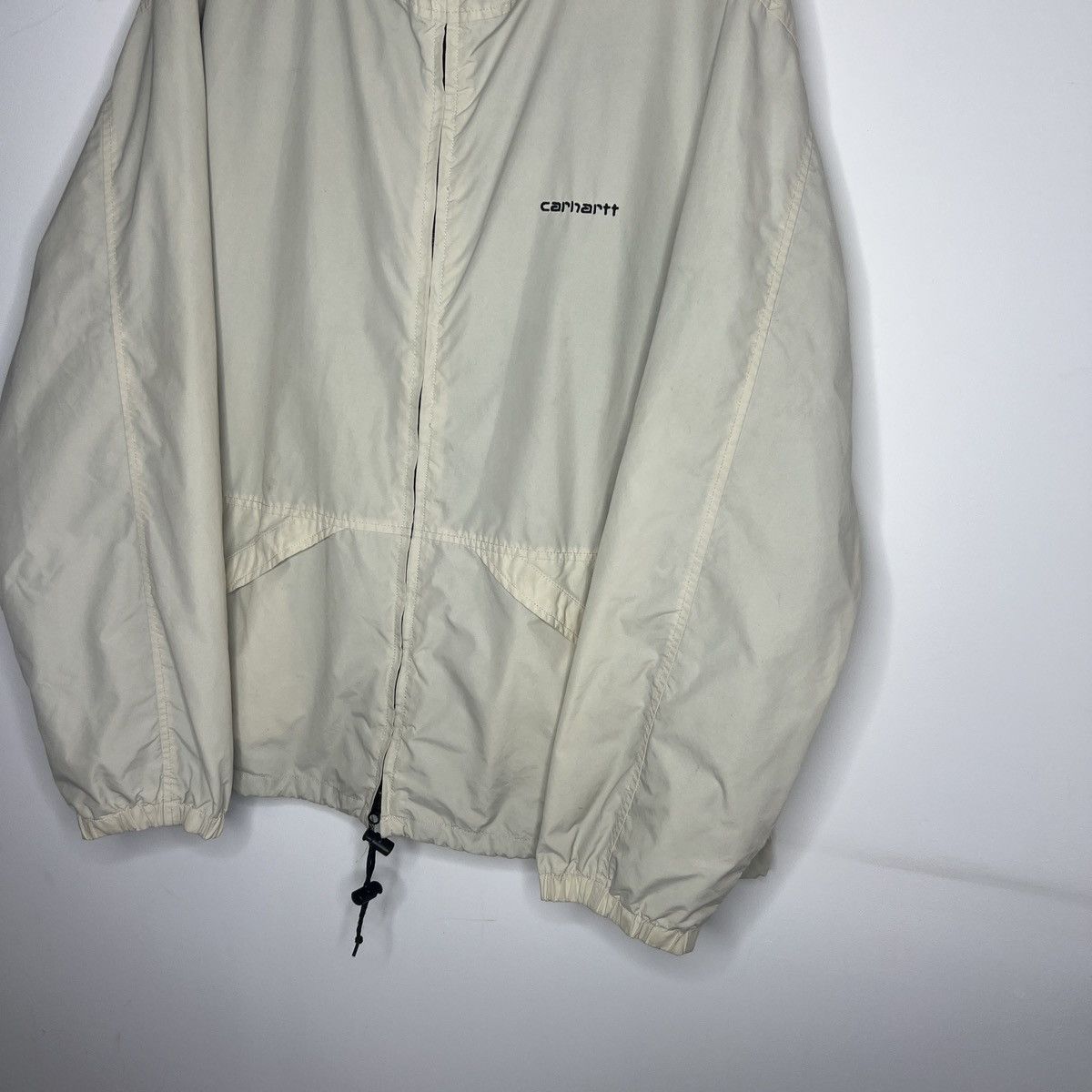Carhartt × Vintage Vintage 90s Carhartt Hooded Nylon Full Zip Jacket Size US XL / EU 56 / 4 - 2 Thumbnail