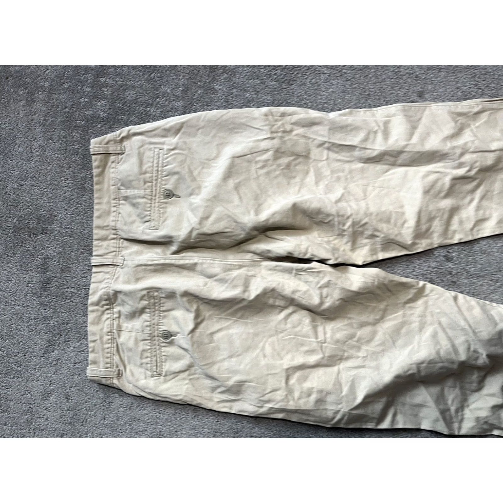 Gap GAP Original Khaki Pants 33x30 Flat Front 100% Cotton Casual Chino Men’s Pants Mens Beige Front Flat Front Cotton Khakis 33 30 Vintage? Size US 33 - 4 Thumbnail