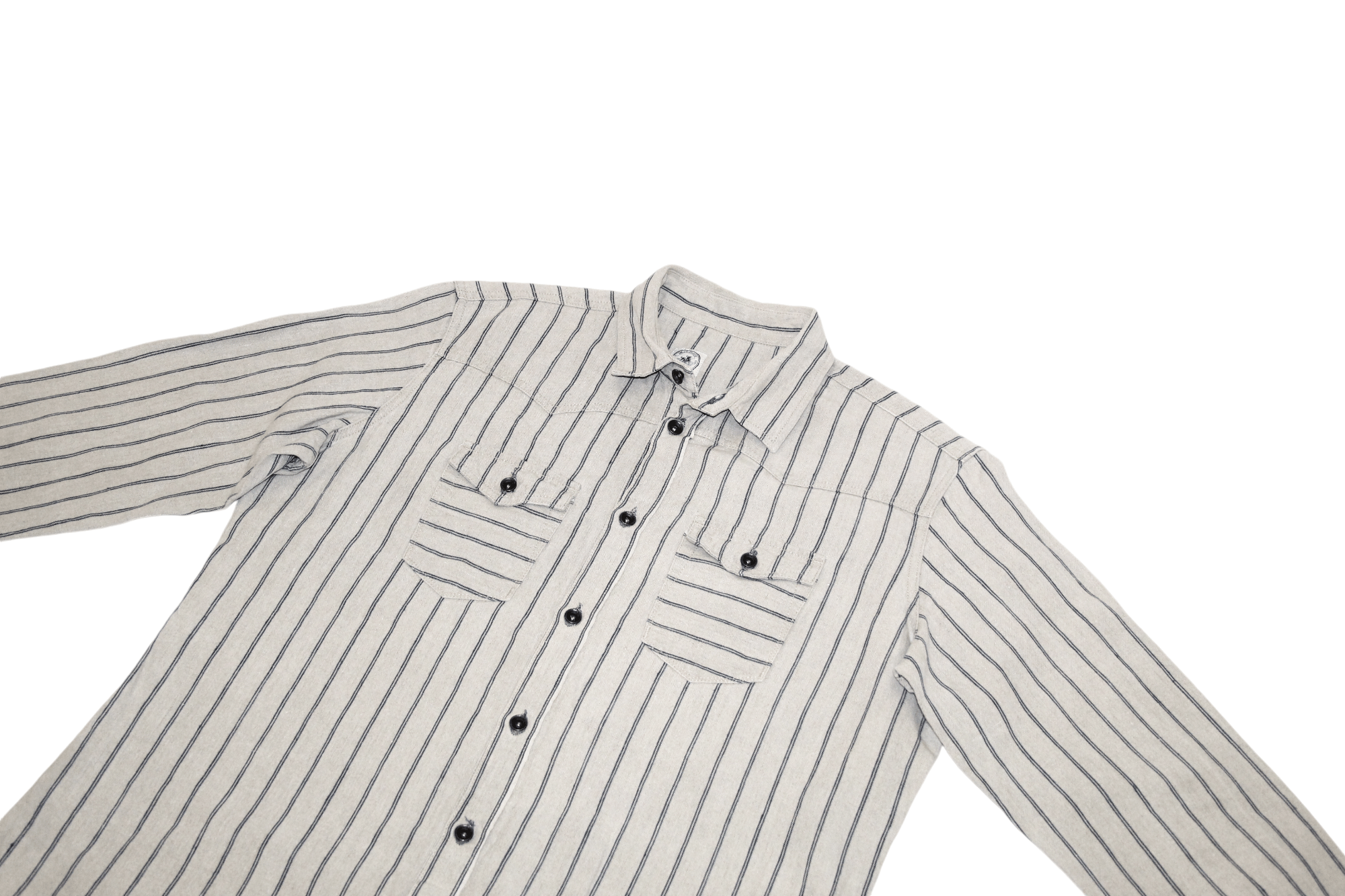 Japanese Brand IMjiT35020 Manufactus Srl Woven Raw Linen 18oz Western Shirt Size US XL / EU 56 / 4 - 5 Thumbnail