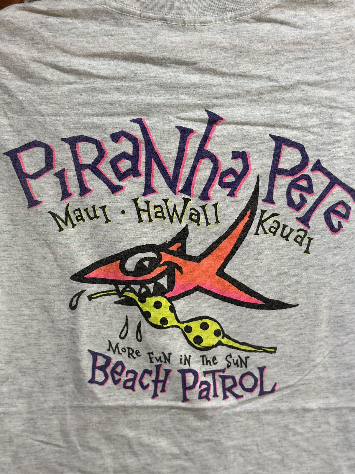 TEE JAYS × Vintage Vintage Piranha Pete Beach Patrol Faded Tee Size US L / EU 52-54 / 3 - 6 Thumbnail