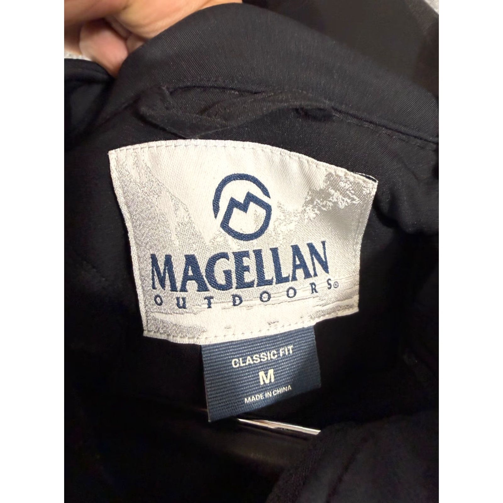 Vintage Magellan Softshell Jacket Mens M Black Fleece Lined Classic Fit Full Zip Stretch Outdoor Utility Shirt Size US M / EU 48-50 / 2 - 7 Thumbnail