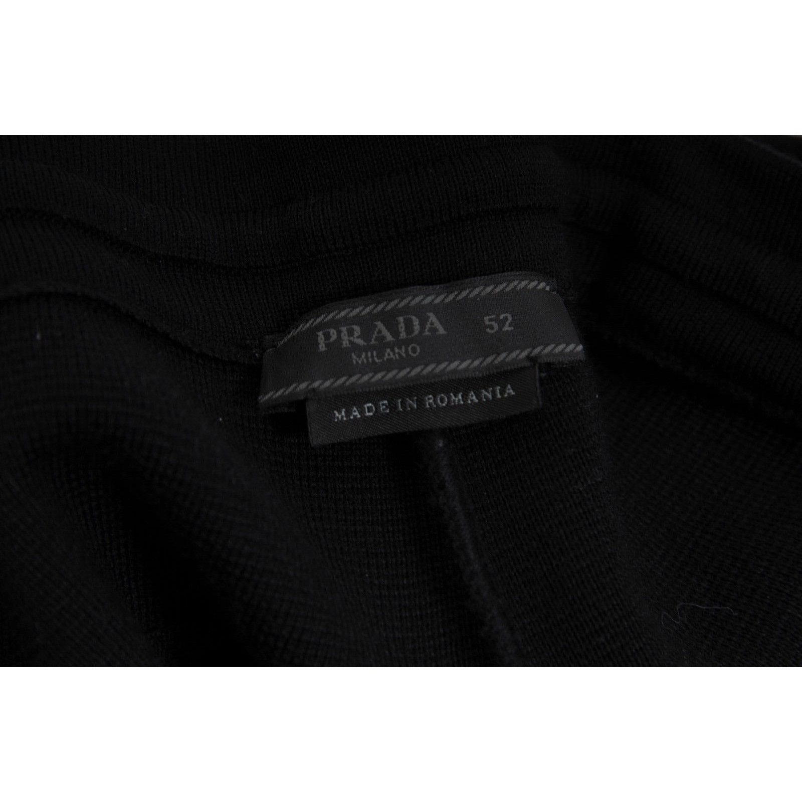 Prada Re Nylon Cargo Pants Black Wool Logo - 02396 Size US 36 / EU 52 - 7 Thumbnail