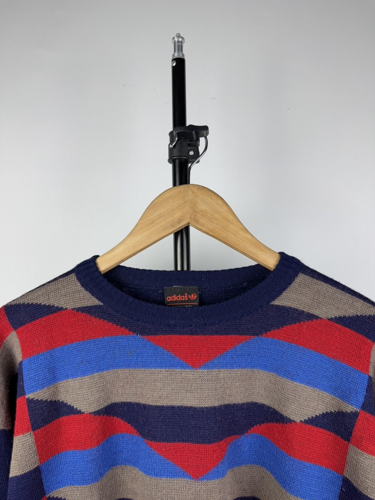 Adidas × Vintage Vintage Adidas 80-90s made in England knitted sweater Size US S / EU 44-46 / 1 - 2 Thumbnail