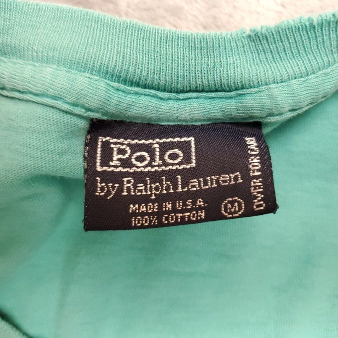 Ralph Lauren VINTAGE Polo Ralph Lauren Shirt Mens M Green 100% Cotton Made in USA Tee Size US M / EU 48-50 / 2 - 5 Thumbnail