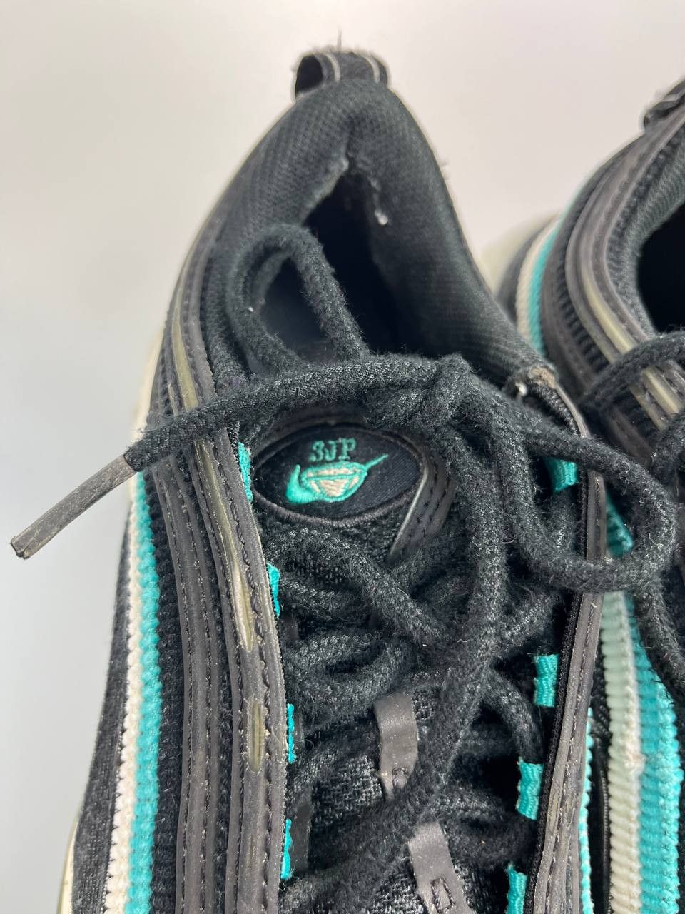 Nike Nike Air Max 97 Black Teal Running Shoes DN3275-001 Eur 36.5 Size US 5 / EU 37 - 7 Thumbnail