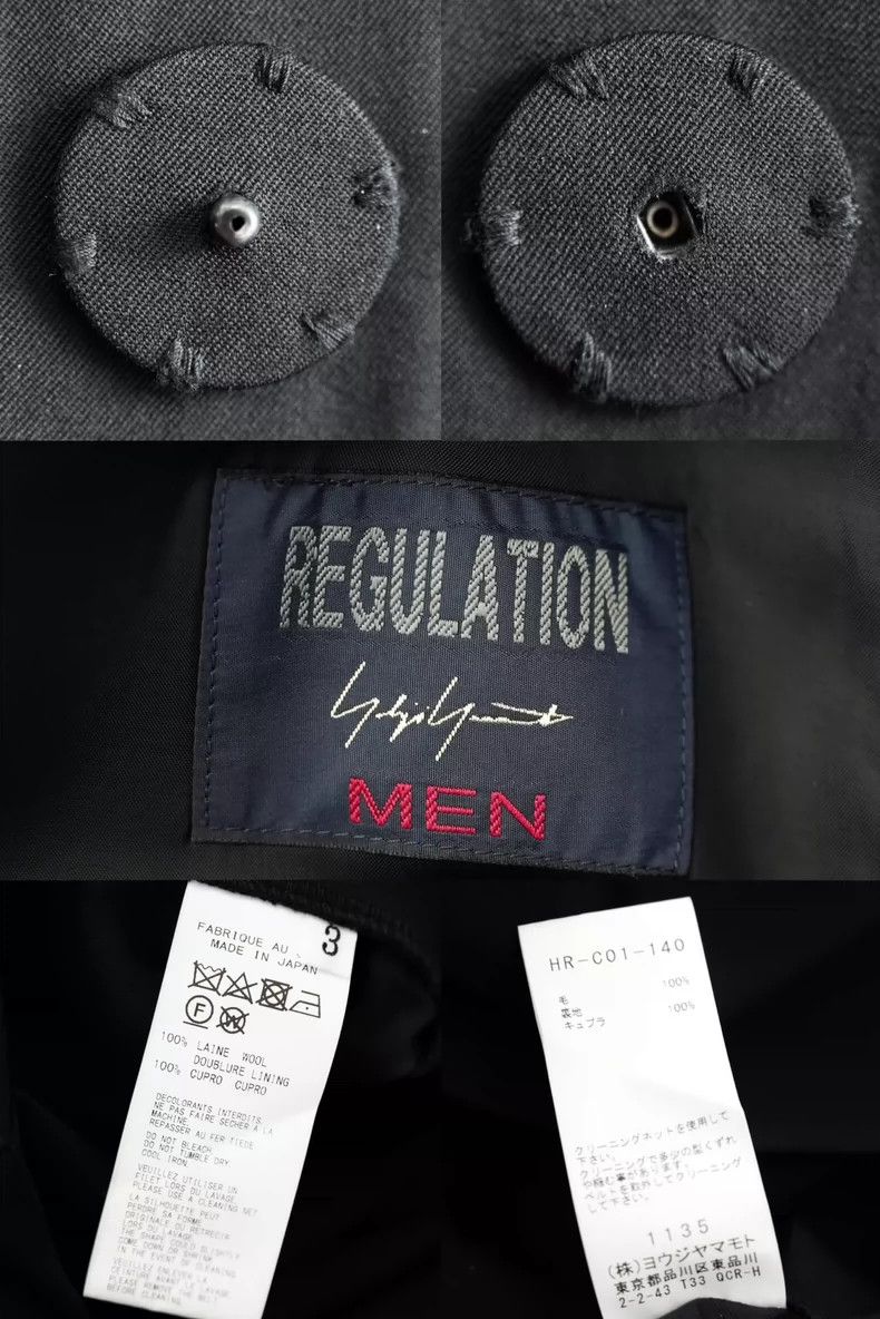 Yohji Yamamoto Yohji YamamotoRegulation Boxer Robe Lace-up Coat 2503-Nexta Size US L / EU 52-54 / 3 - 9 Thumbnail