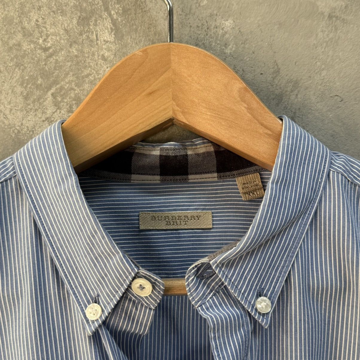 Burberry 2000’s Burberry Striped Pocket shirt logo Size US XXL / EU 58 / 5 - 9 Thumbnail