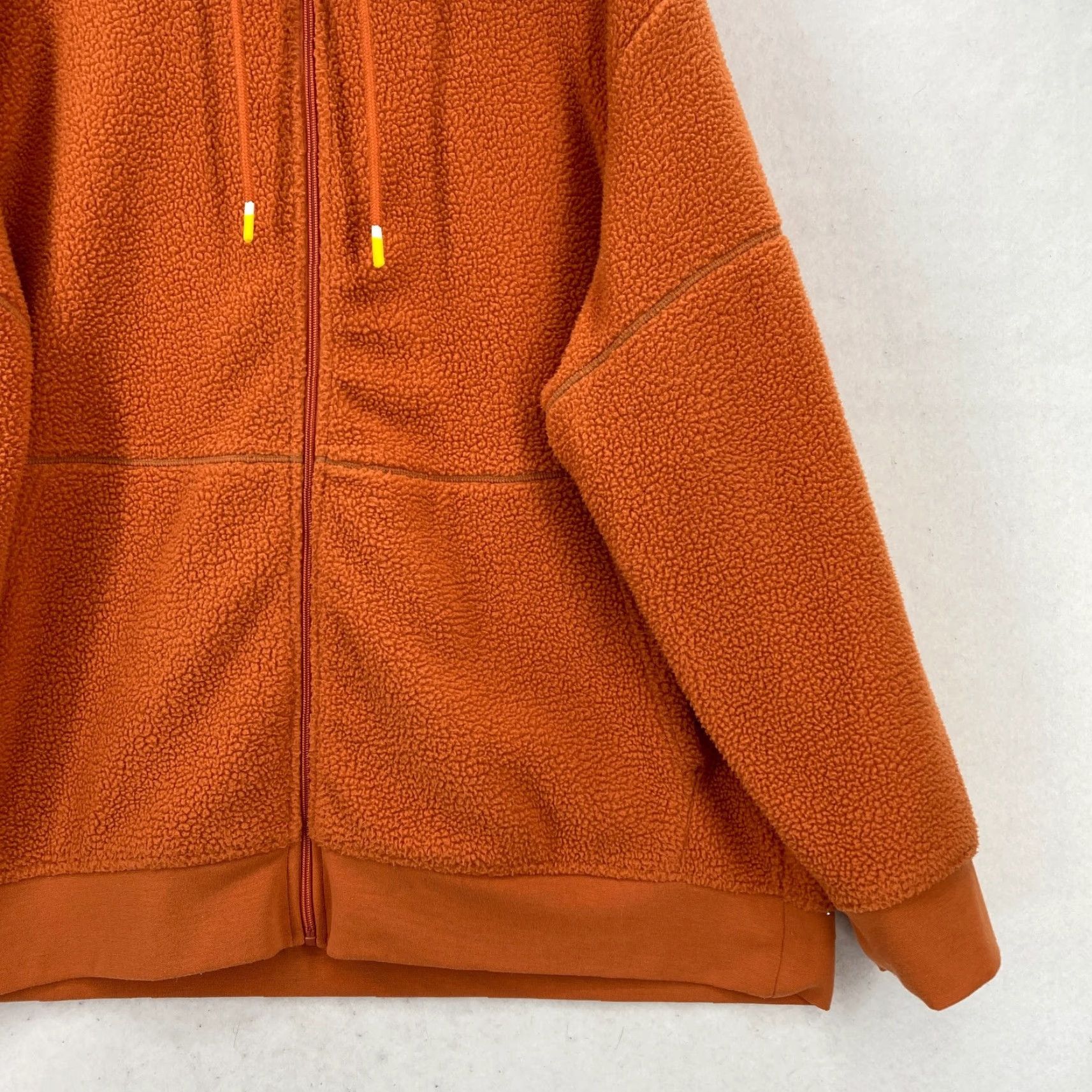 Bonobos Bonobos Fielder Fleece Full Zip Hooded Jacket Mens 2XL Burnt Orange Drawstring Size US XXL / EU 58 / 5 - 3 Thumbnail