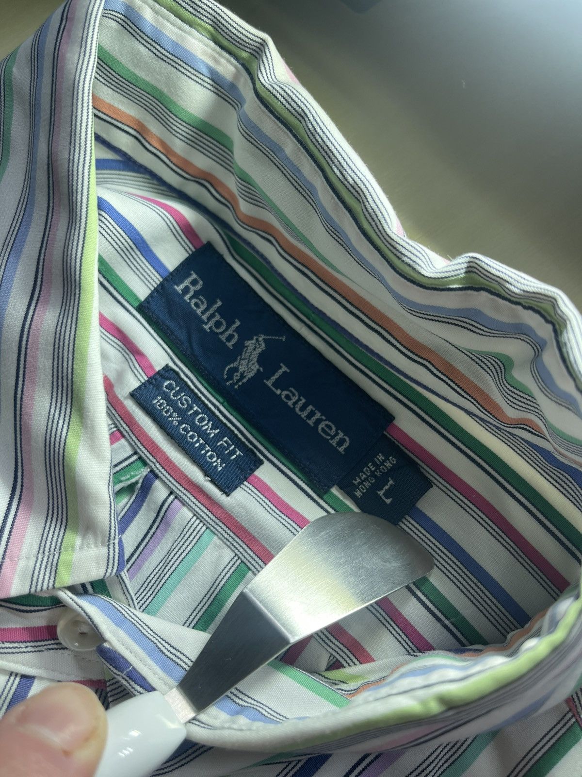 Polo Ralph Lauren Polo Ralph Lauren 90’s Striped L/S Button Down Men’s Sz L Size US L / EU 52-54 / 3 - 6 Thumbnail