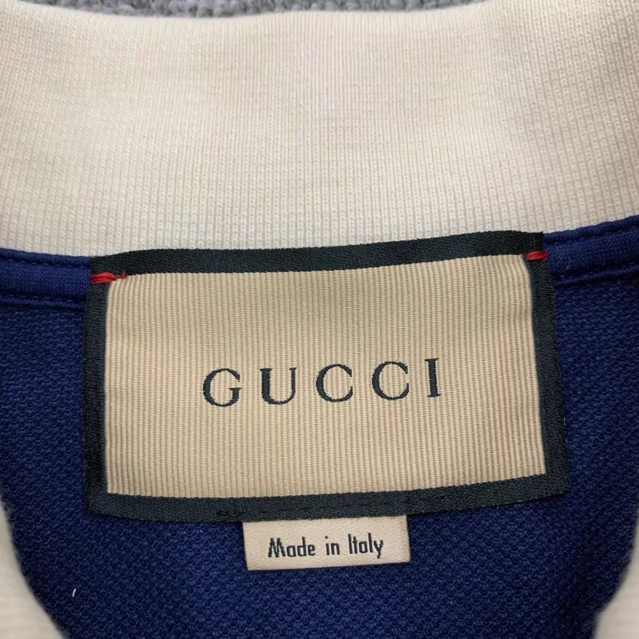 Gucci Gucci Navy Blue Short-Sleeve Polo Shirt L 95 New Size US L / EU 52-54 / 3 - 5 Thumbnail