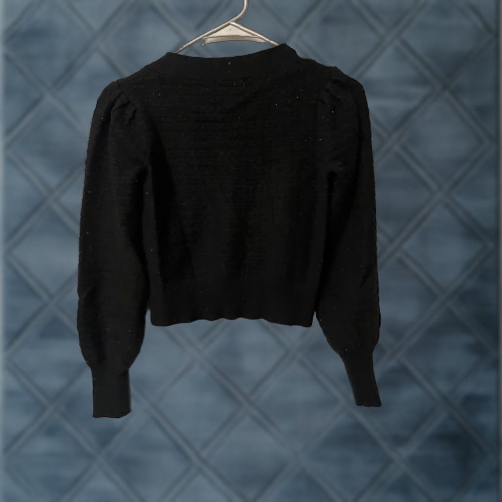 Vintage Truth By Republic Sweater Puff Sleeve Black Women’s Size XS Size XS / US 0-2 / IT 36-38 - 1 Thumbnail
