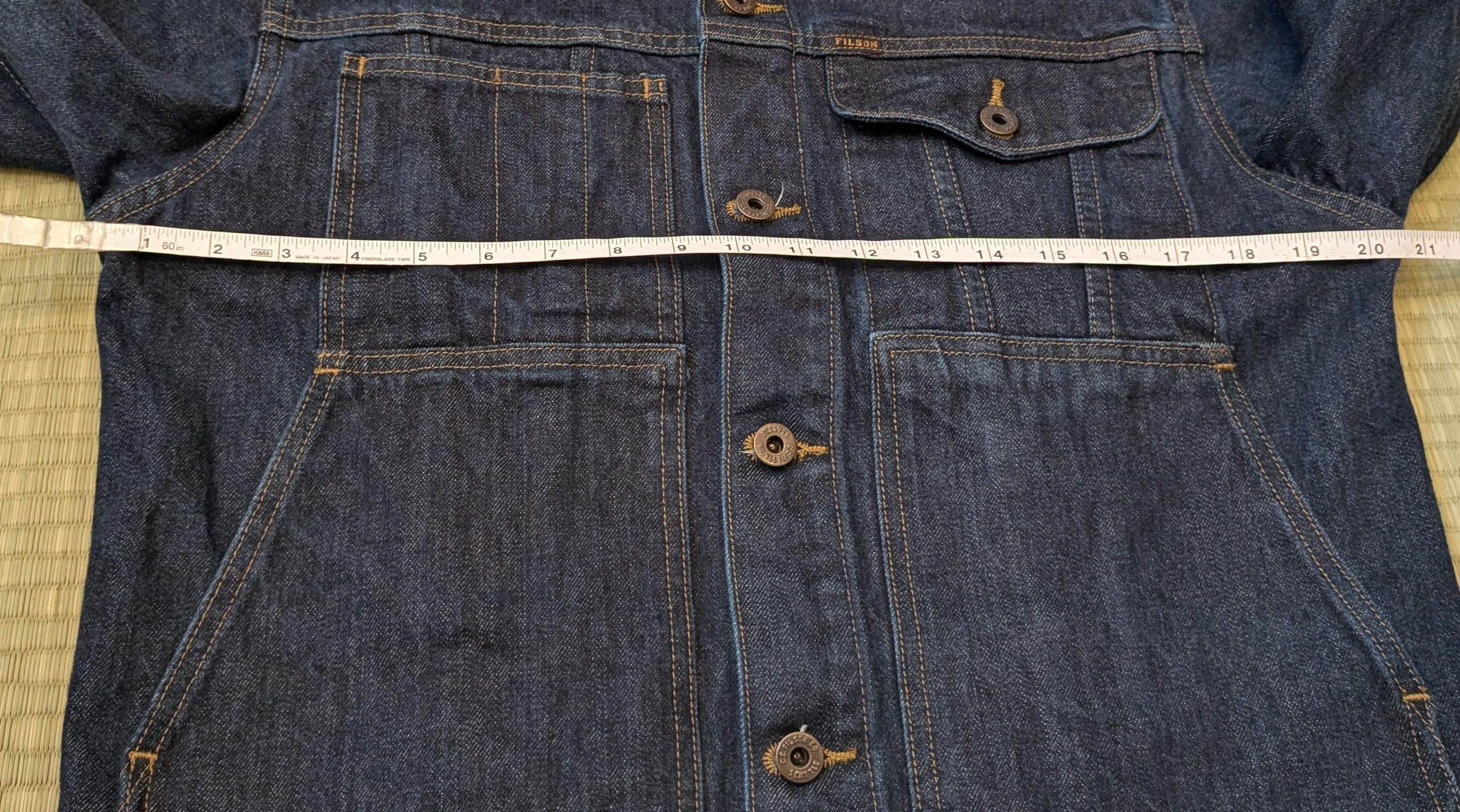 Filson Filson Short Unlined Denim Cruiser Jacket Rinsed Indigo Size US S / EU 44-46 / 1 - 5 Thumbnail