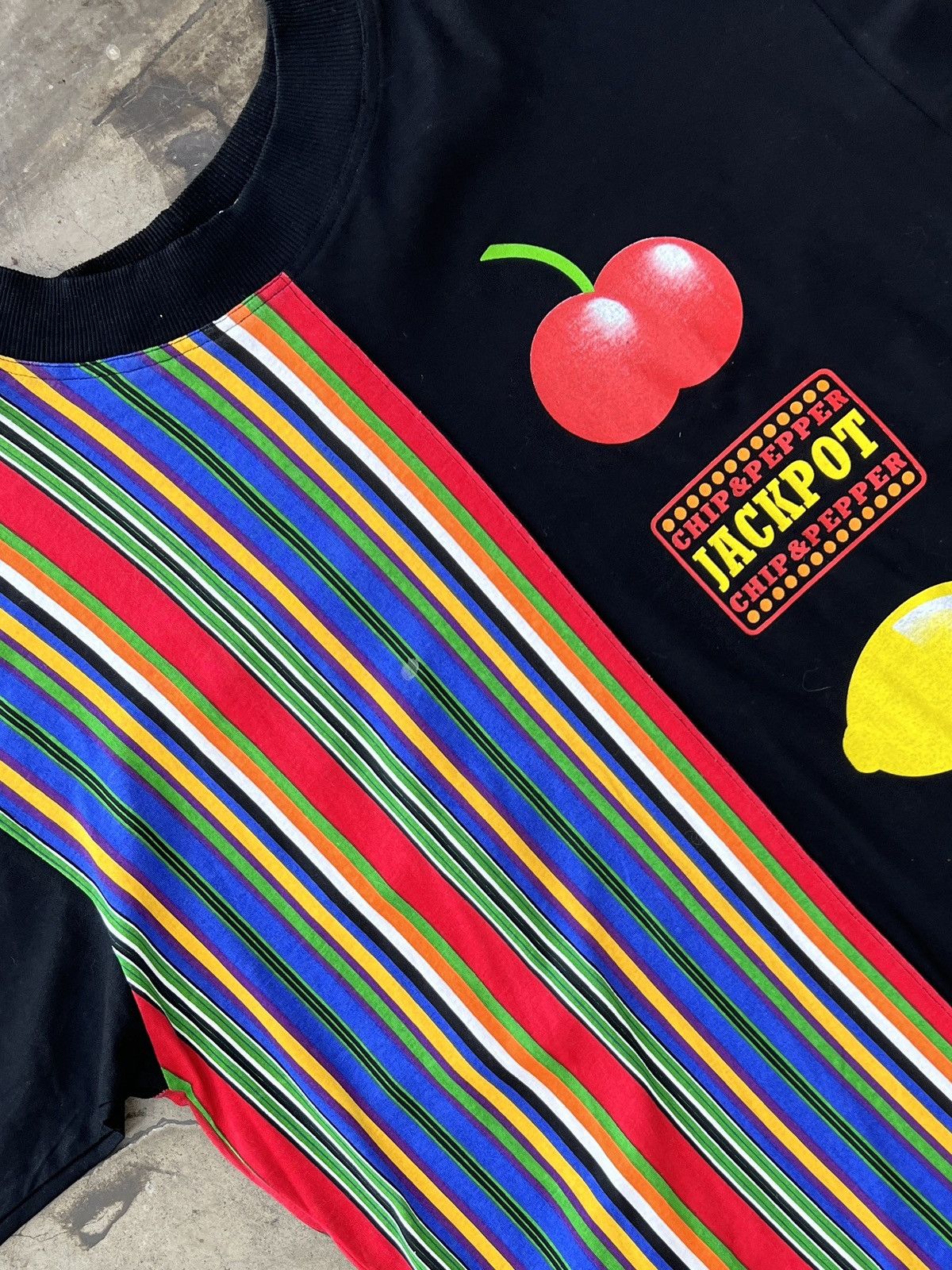 Vintage Vintage Chip & Pepper Jackpot Stripe Apple Lemon Tee XL Size US XL / EU 56 / 4 - 1 Thumbnail