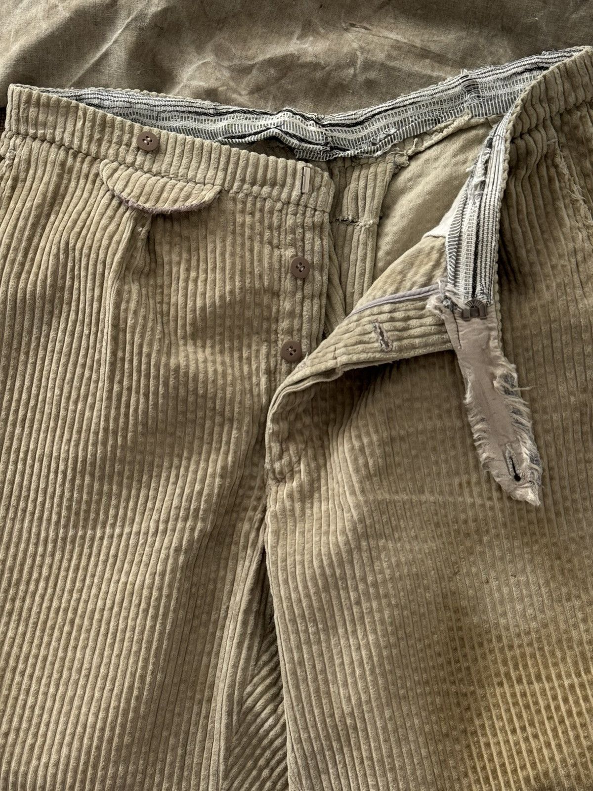 Vintage 1950s Vintage German Hunting Plus Fours Corduroy Trousers Size US 30 / EU 46 - 4 Thumbnail