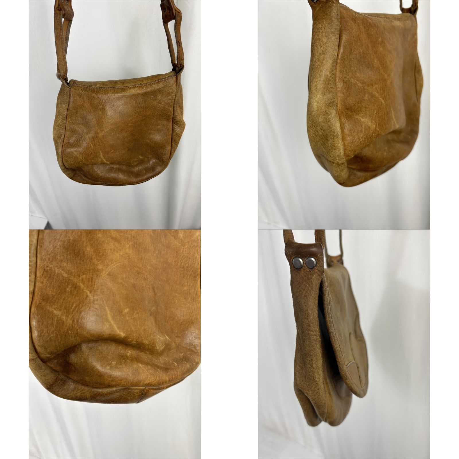 Vintage **Vintage Brown Leather Crossbody Purse Small** User: Vintage Brown Leather Crossbody Purse Small 7.5x7.5x3 Size ONE SIZE - 9 Thumbnail