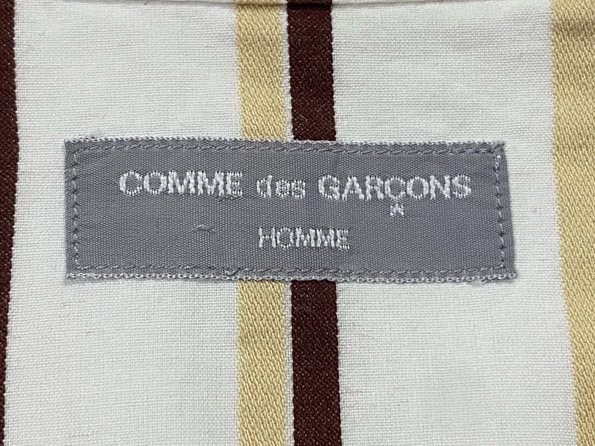 Comme des Garcons Homme AD 2002 Comme Des Garçons Homme Striped Shorts Sleeve Shirts Size US M / EU 48-50 / 2 - 9 Thumbnail