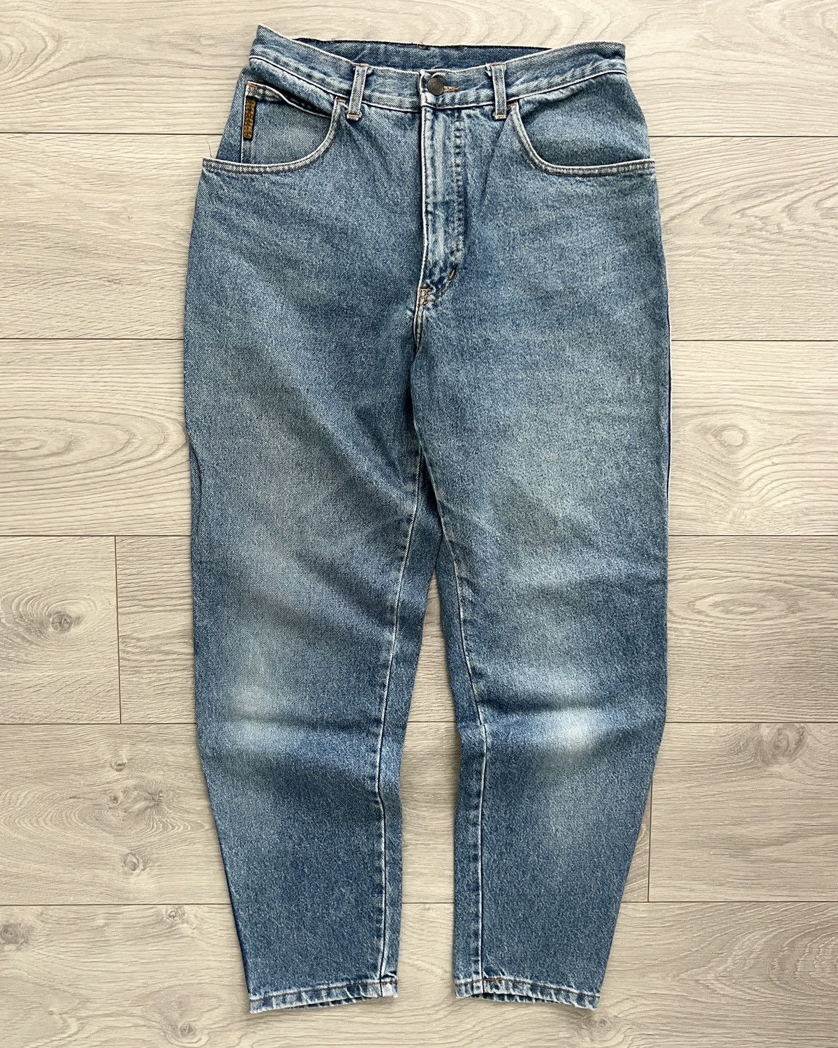 Armani Armani Jeans 1990s Metal Logo Denim Jeans Size US 28 / EU 44 - 2 Thumbnail