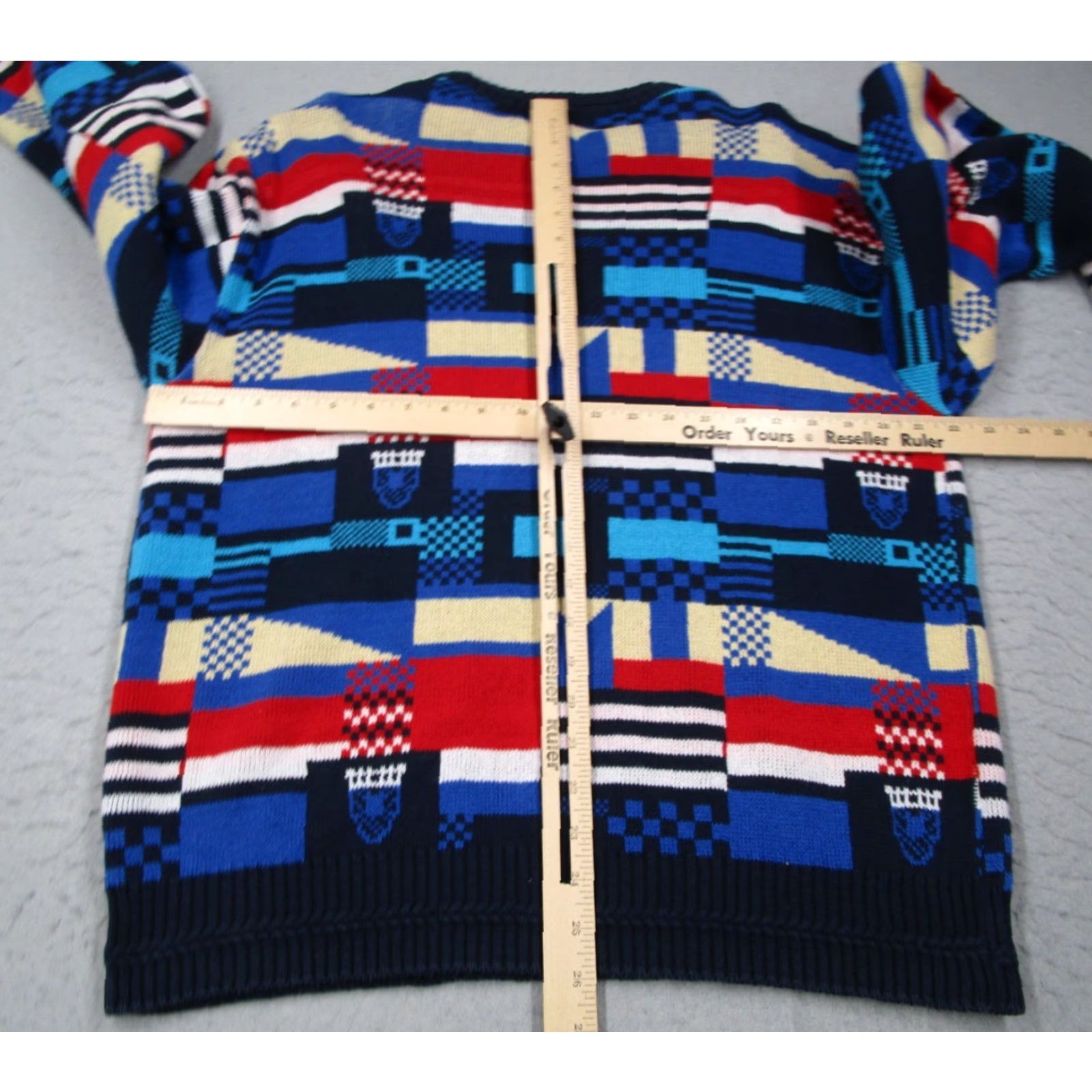 Vintage VINTAGE Tricots St. Raphael Sweater Men Large Blue Crew Neck Cotton Nautical Flags 80s 90s Retro Outdoor Size US L / EU 52-54 / 3 - 5 Thumbnail
