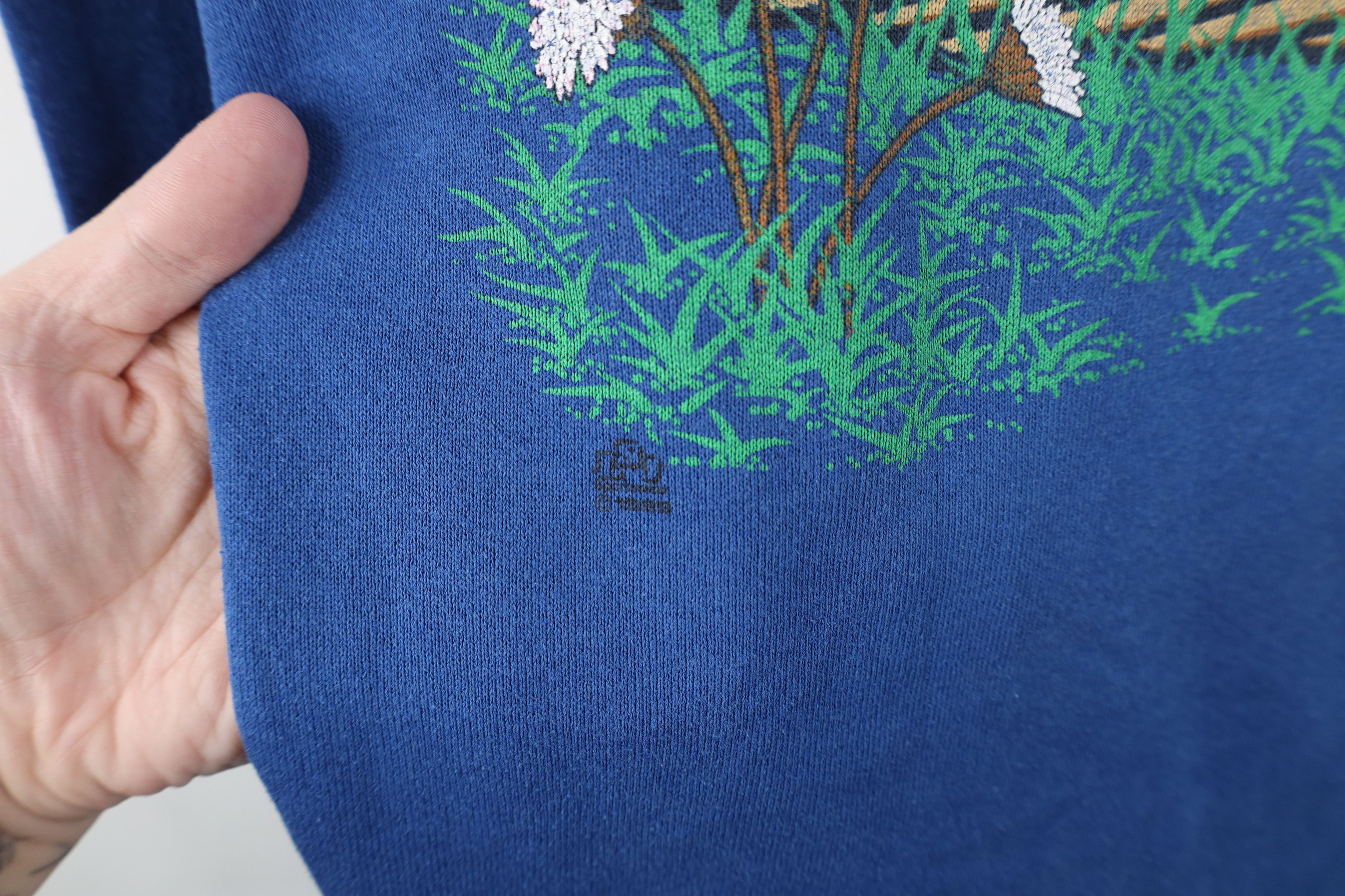 Vintage Vintage 90s Streetwear Puppies Dogs Sweatshirt Blue USA Size XL / US 12-14 / IT 48-50 - 5 Thumbnail