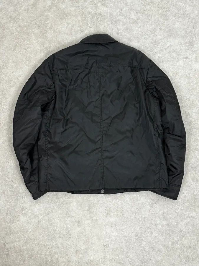 Prada 2000s Prada Black Minimal Nylon Bomber Jacket Size US L / EU 52-54 / 3 - 4 Thumbnail