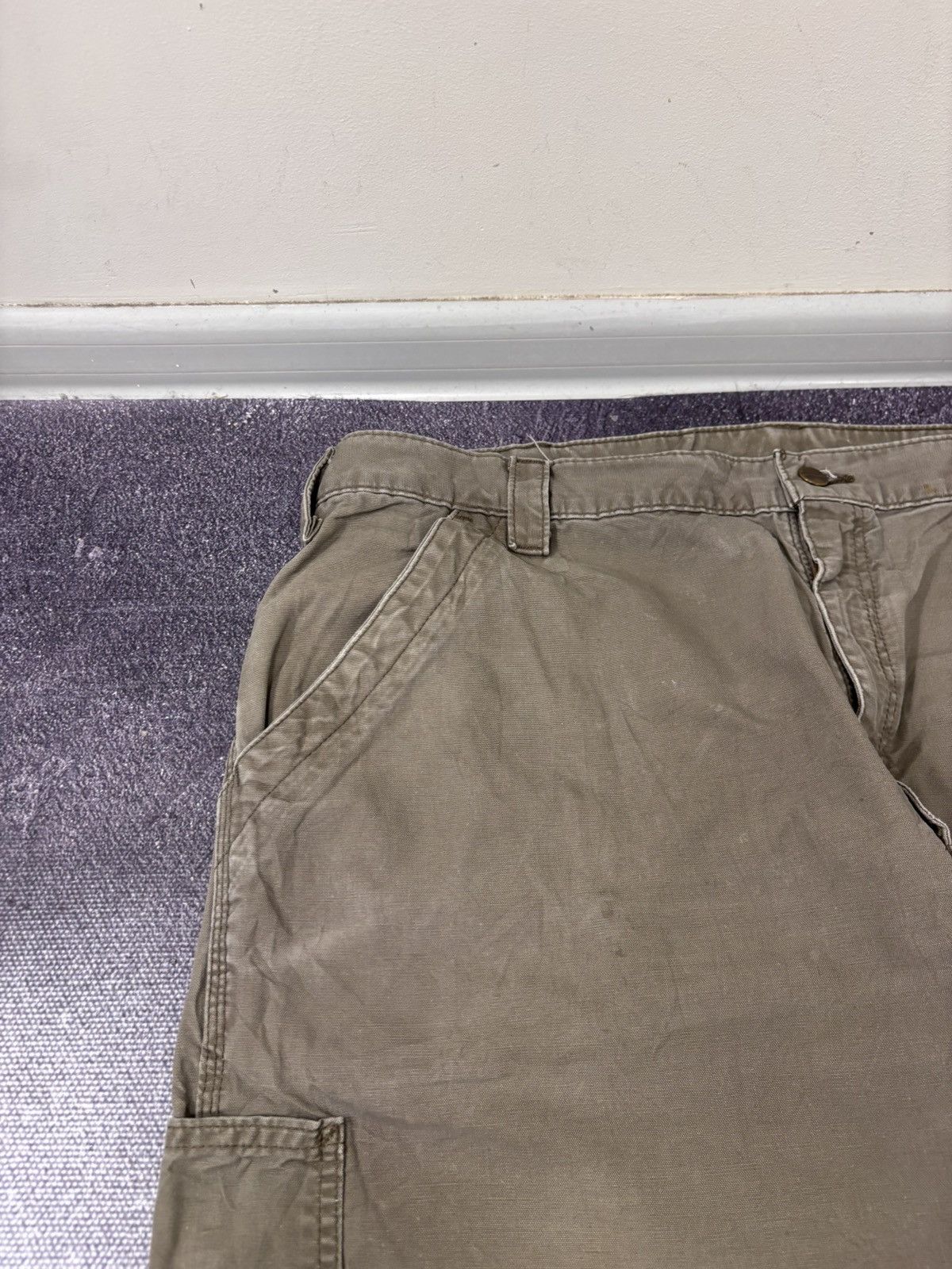 Carhartt Vintage Carhartt Original Dungaree Fit Khaki Baggy Pants Size US 42 / EU 58 - 14 Thumbnail
