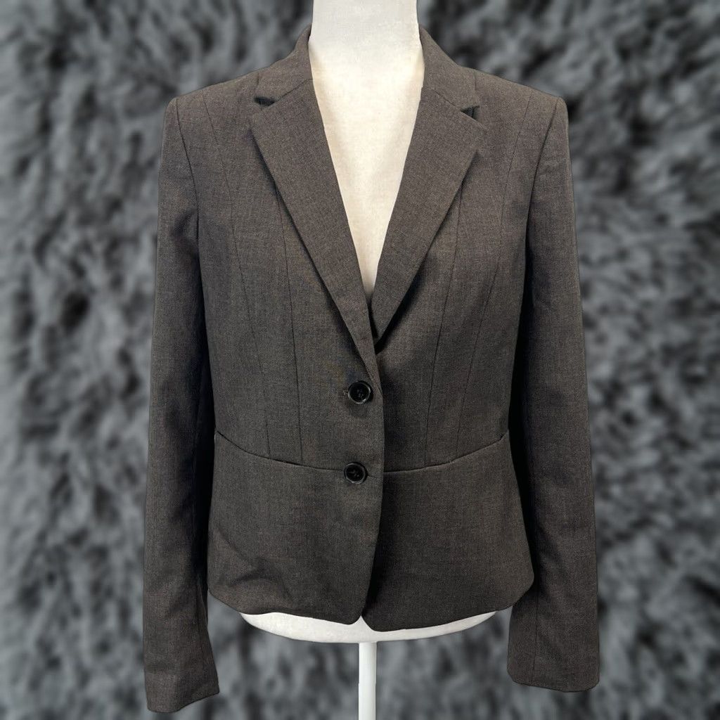 Ann Taylor NEW! Ann Taylor Blazer Sz 8 Womens Brown 2 button Career Power Boss Babe Size M / US 6-8 / IT 42-44 - 1 Thumbnail