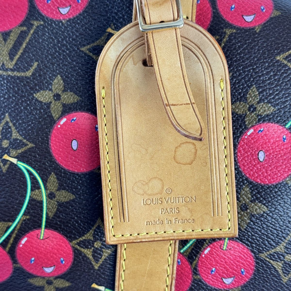 Louis Vuitton × Takashi Murakami 2005 CERISES CHERRY MONOGRAM 45 KEEPALL DUFFLE BAG Size ONE SIZE - 7 Thumbnail
