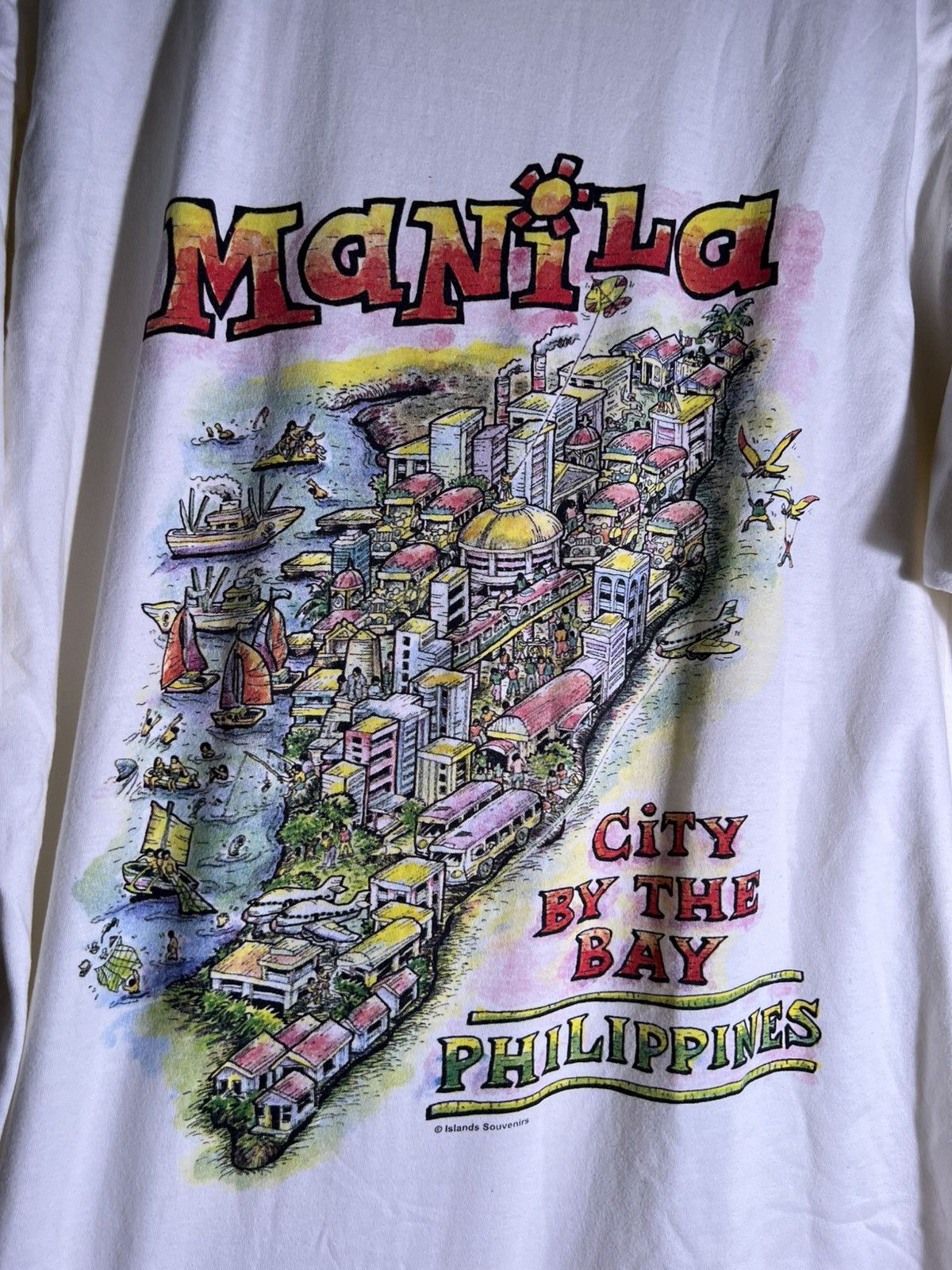 Vintage 90’s 2000’s Y2K VTG Vintage Manila Philippines Souvenir Tee Size US XL / EU 56 / 4 - 4 Thumbnail
