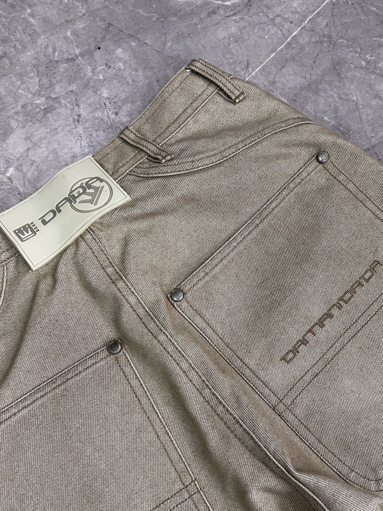 Damani Dada Damani Dada Beige rap baggy Pants JNCO carpenter Y2K Jeans Size US 30 / EU 46 - 10 Thumbnail