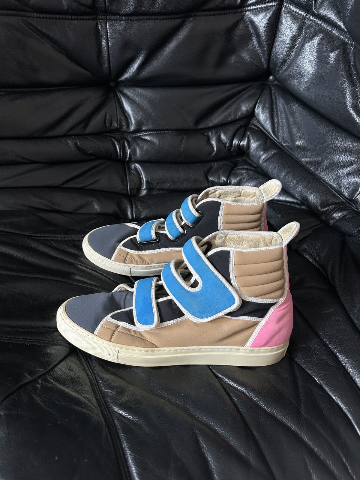 Rare 2009 Neoprene High Top Velcro Sneakers