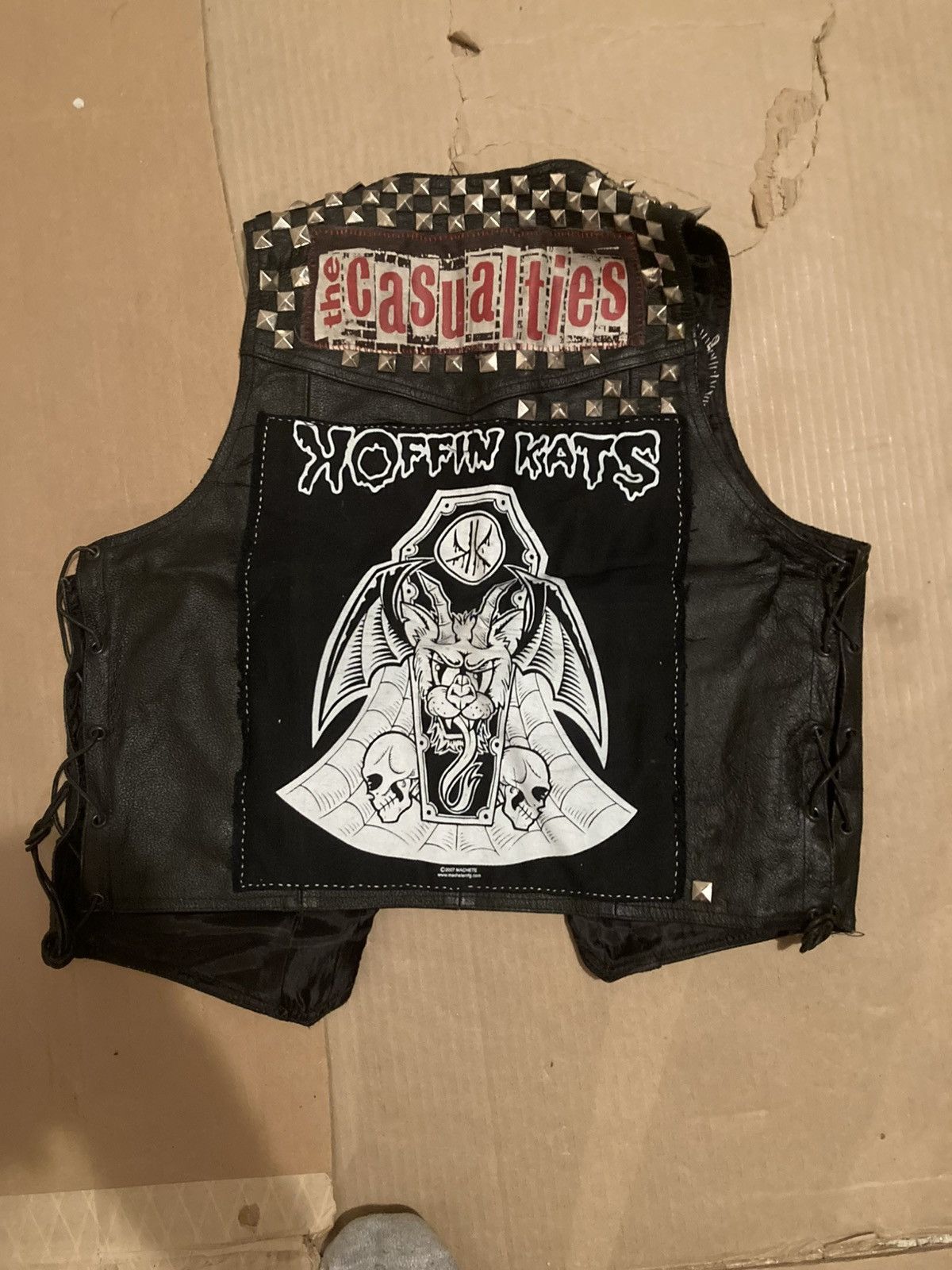 Genuine Leather Vintage punk custom genuine leather jacket Size US S / EU 44-46 / 1 - 3 Thumbnail