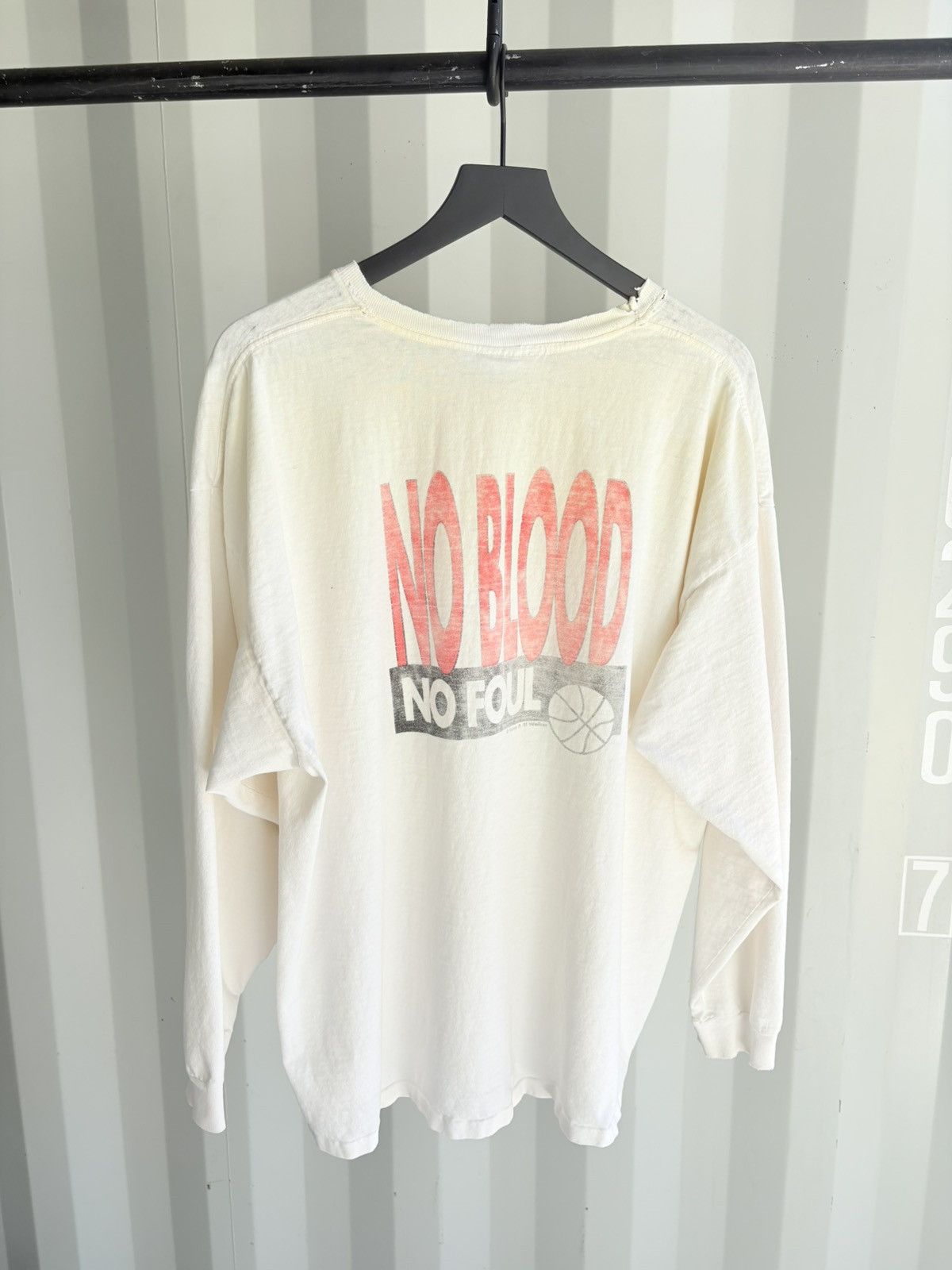Vintage Vintage No Blood No Foul Shirt Faded Distressed Band Grunge Size US XXL / EU 58 / 5 - 1 Thumbnail