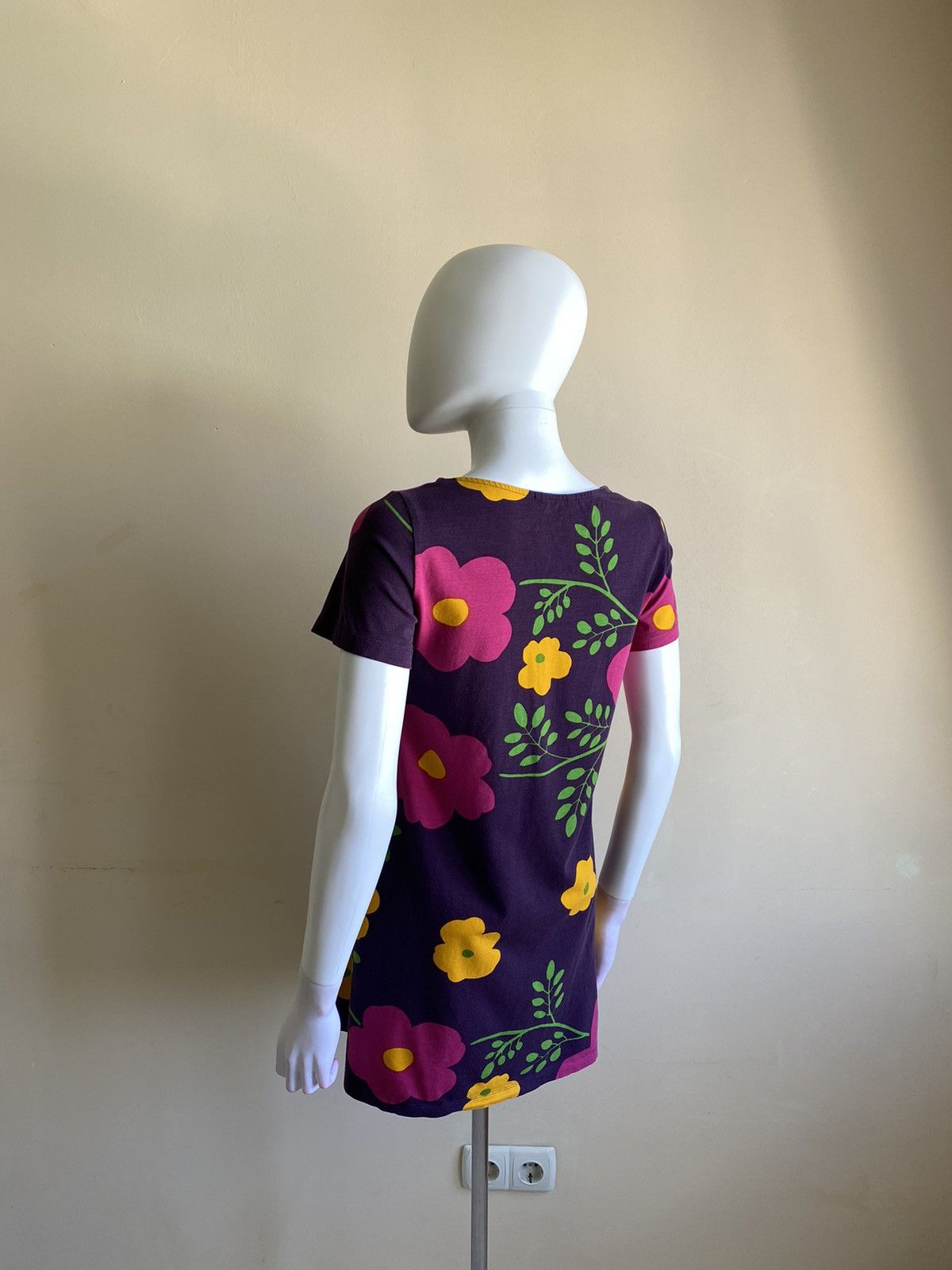 Marimekko Marimekko Multicolor Floral Short Sleeve Mini Dress Size XS Size XS / US 0-2 / IT 36-38 - 6 Thumbnail