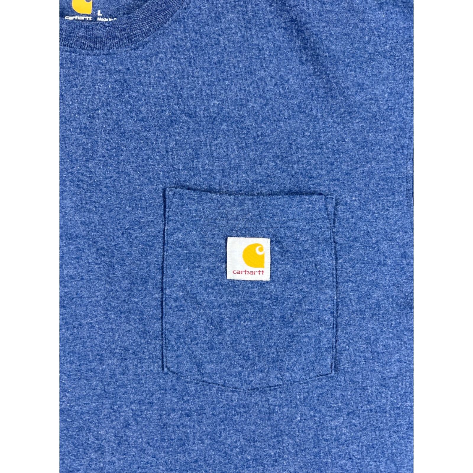 Carhartt Carhartt Shirt Men Large Blue Short Sleeve Cotton Poly Blend Pocket Crew Neck Size US L / EU 52-54 / 3 - 6 Thumbnail