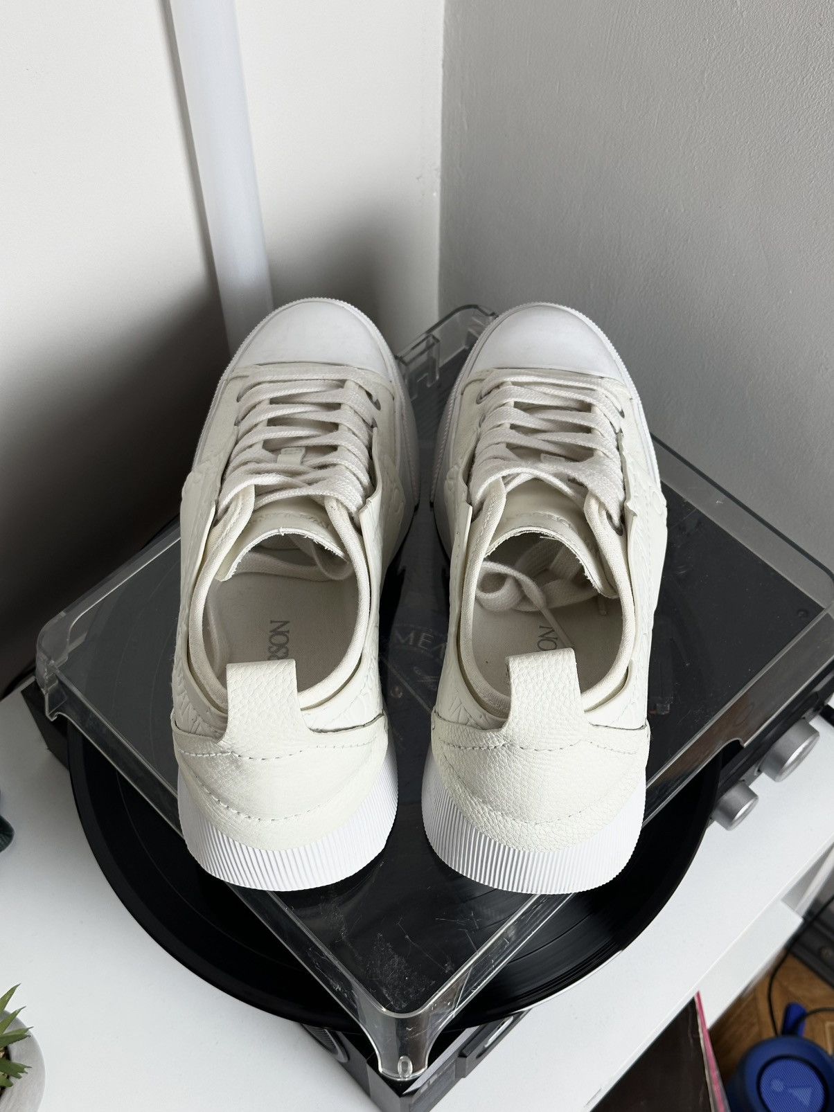 JW Anderson J.W. Anderson leather and canvas low top sneakers Size 39 Size US 9 / IT 39 - 5 Thumbnail