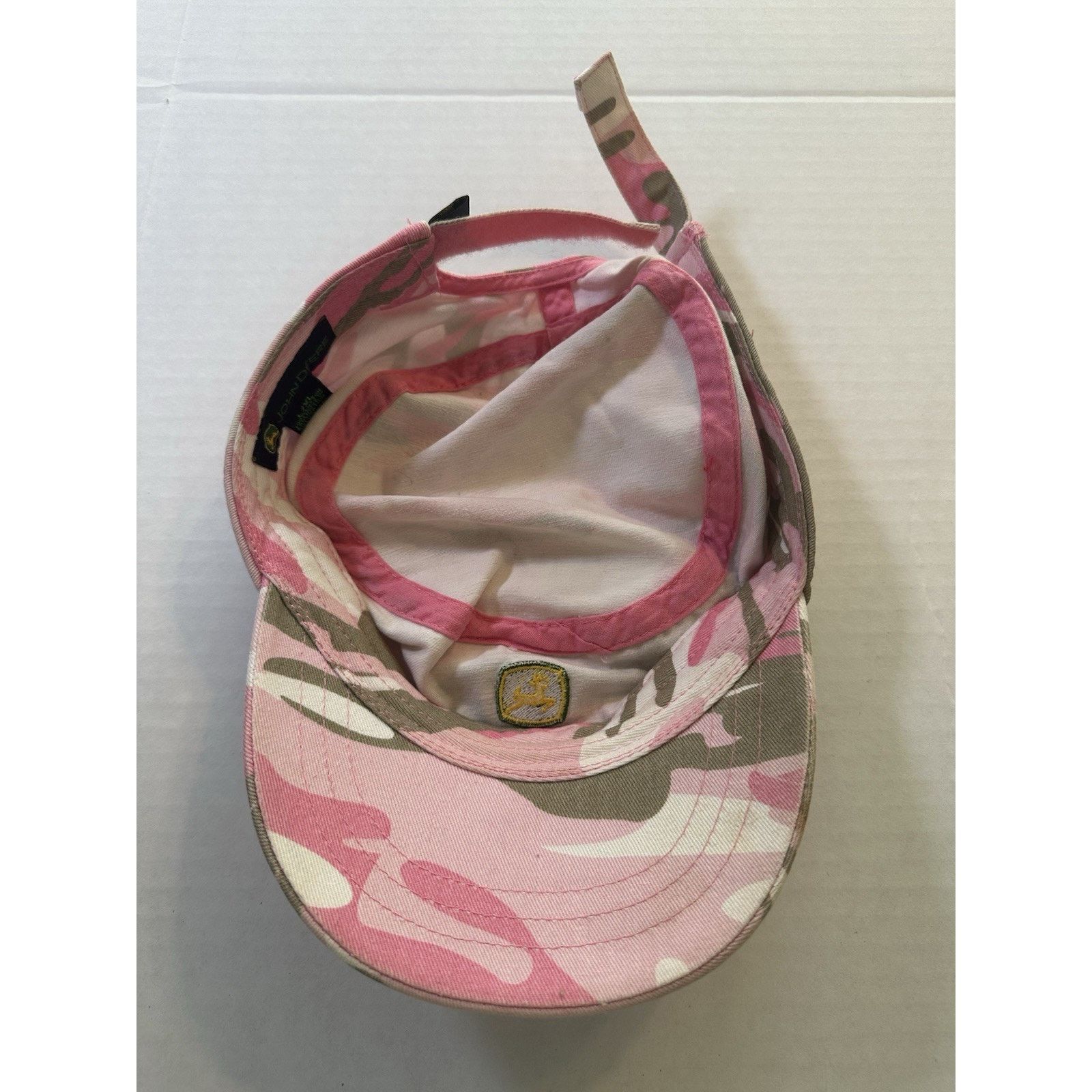John Deere John Deere Pink Camo Military Cap/Hat L/XL Strap Back 2011 Size ONE SIZE - 18 Thumbnail