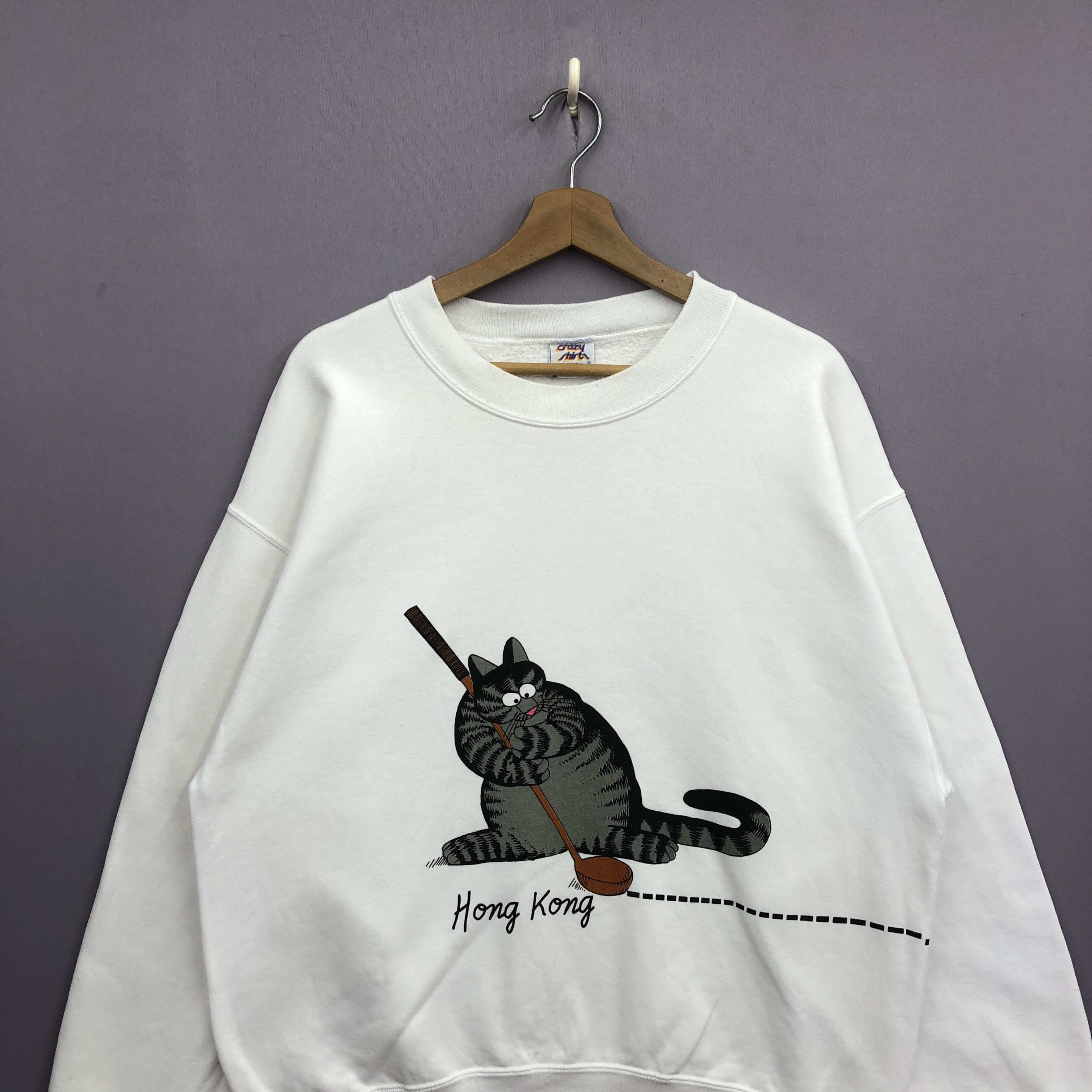 Vintage Vintage Crazy Shirt Sweater BKlibang Hong Kong Sweatshirt Size US M / EU 48-50 / 2 - 3 Thumbnail