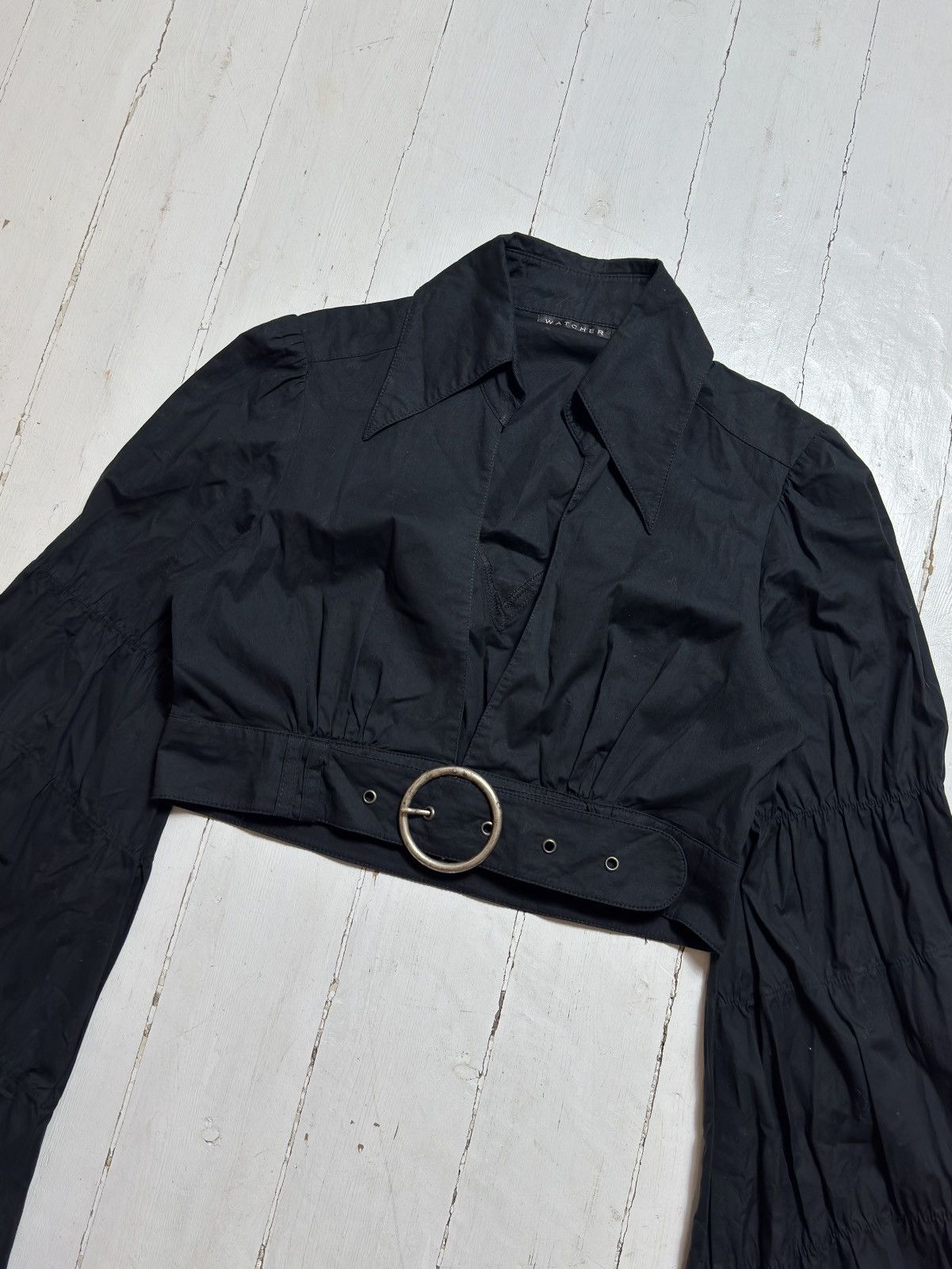 Other VINTAGE WATCHER AVANT GARDE CROP BLOUSE Size S / US 4 / IT 40 - 6 Thumbnail