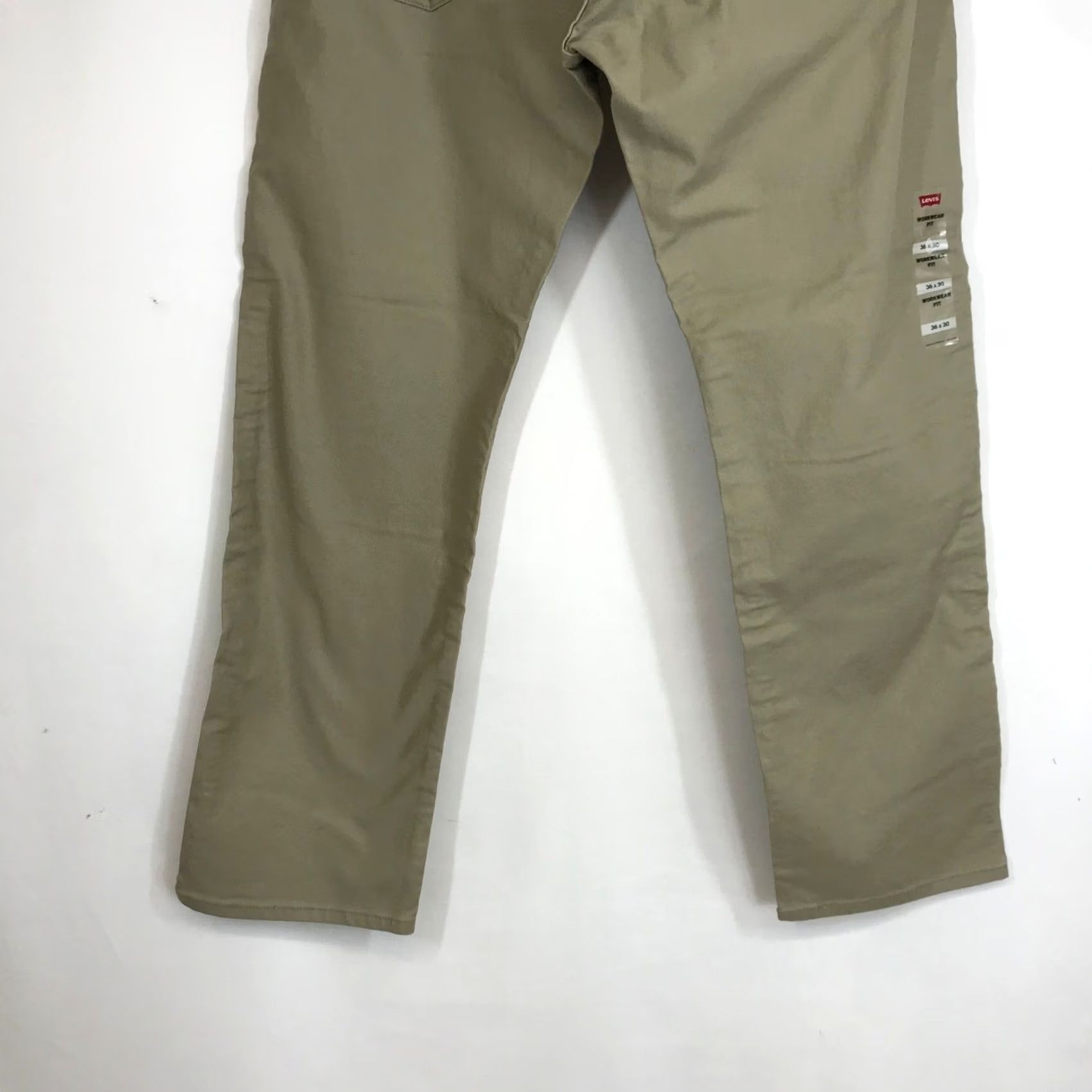 Vintage VINTAGE Levi Strauss Workwear Pants Men 36x30 Beige Khaki Cotton Blend Comfort Slim Straight Leg Mens Size US 36 / EU 52 - 6 Thumbnail