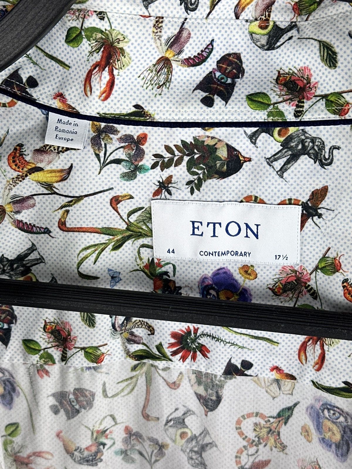 Eton Eton Contemporary Metamorphosis All Over Print Shirt L/S Size US XL / EU 56 / 4 - 7 Thumbnail
