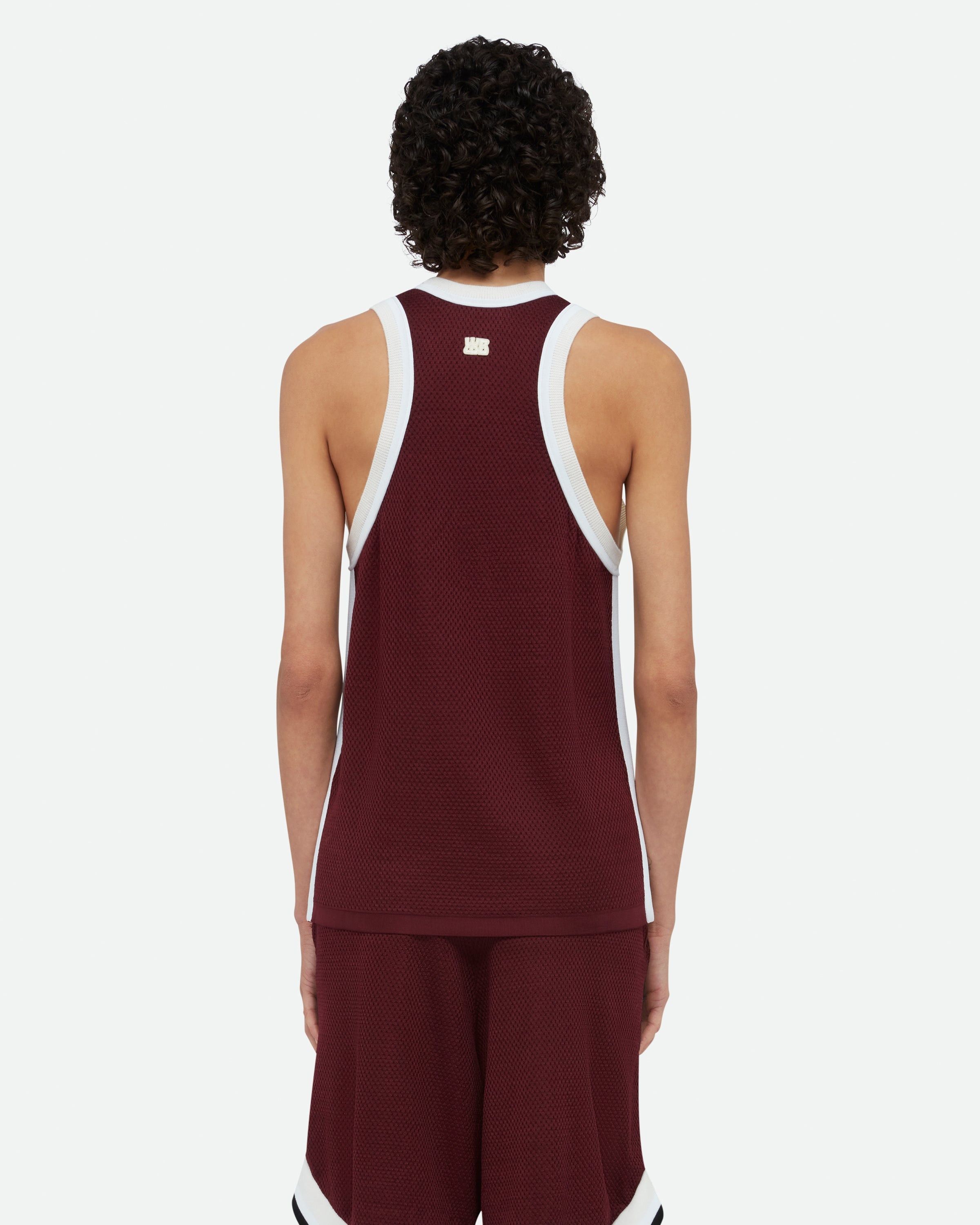 Wales Bonner o1mle0825 Unisex Rio Tank Top in Burgundy Size US L / EU 52-54 / 3 - 6 Thumbnail