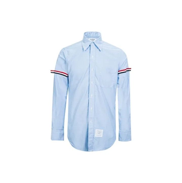 Thom Browne Thom Browne Classic Striped Long Sleeve Shirt Size US S / EU 44-46 / 1 - 1 Thumbnail
